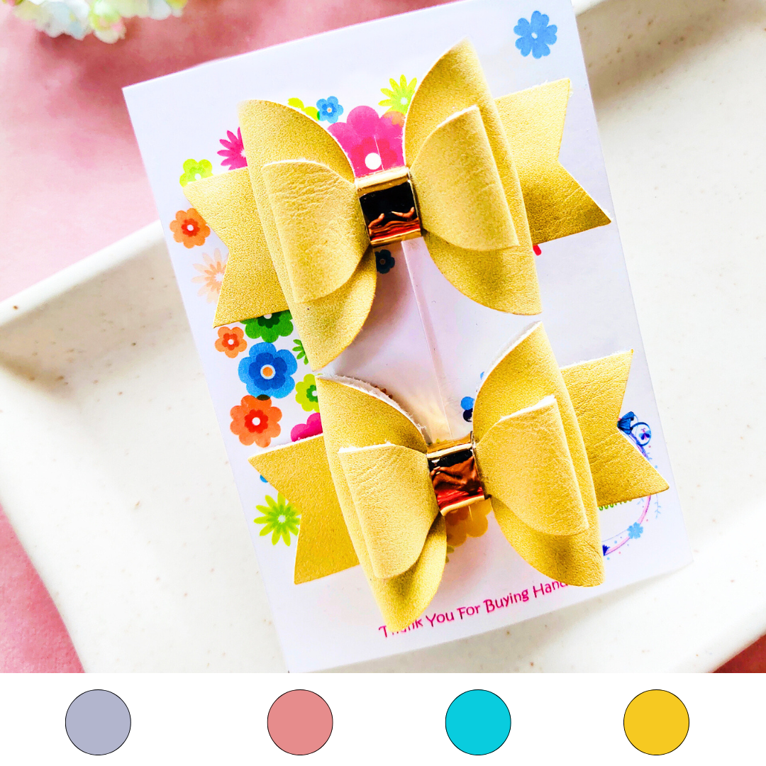 Double Layered Solid Color Pair - 4 Colors