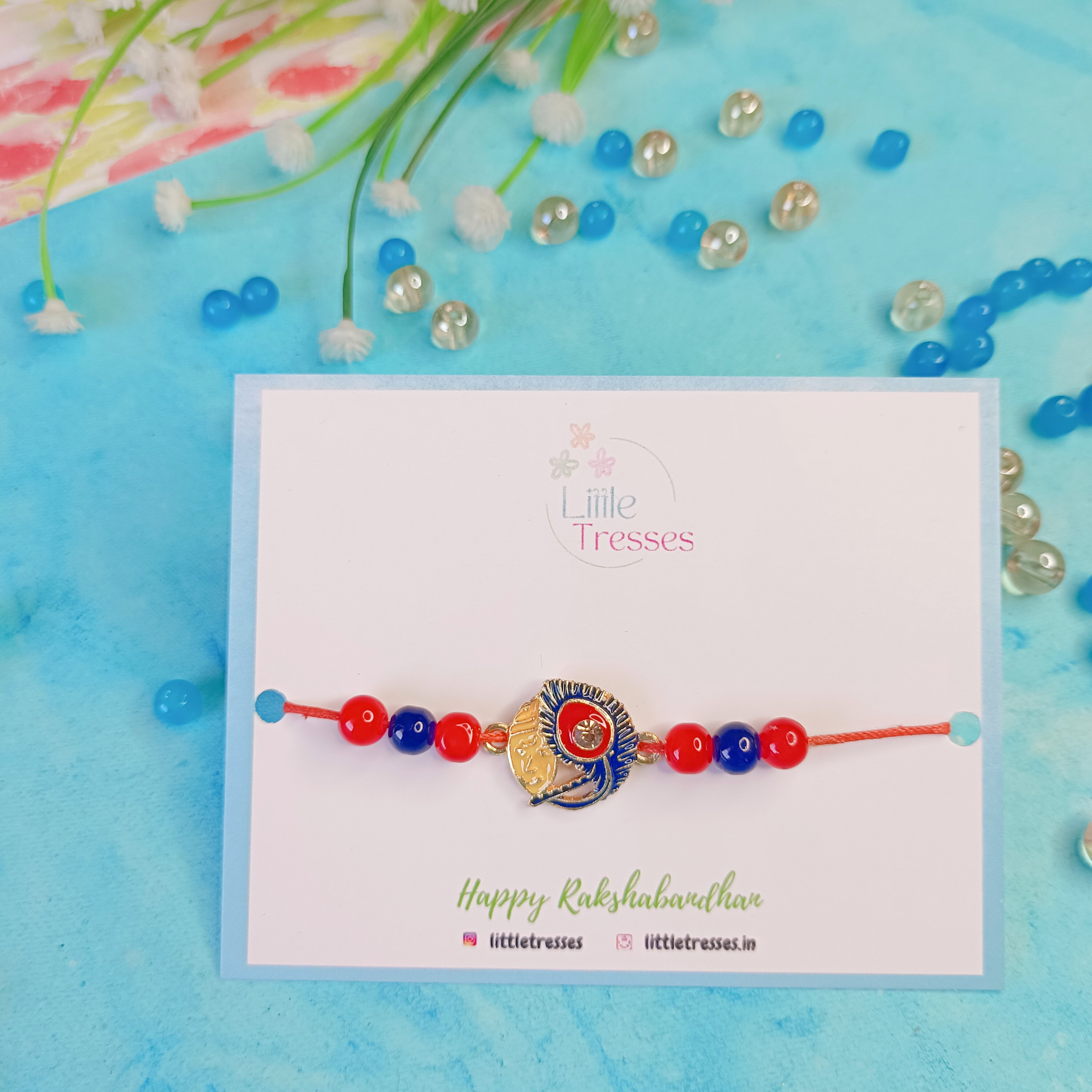 Designer Peacock Feather Rakhi
