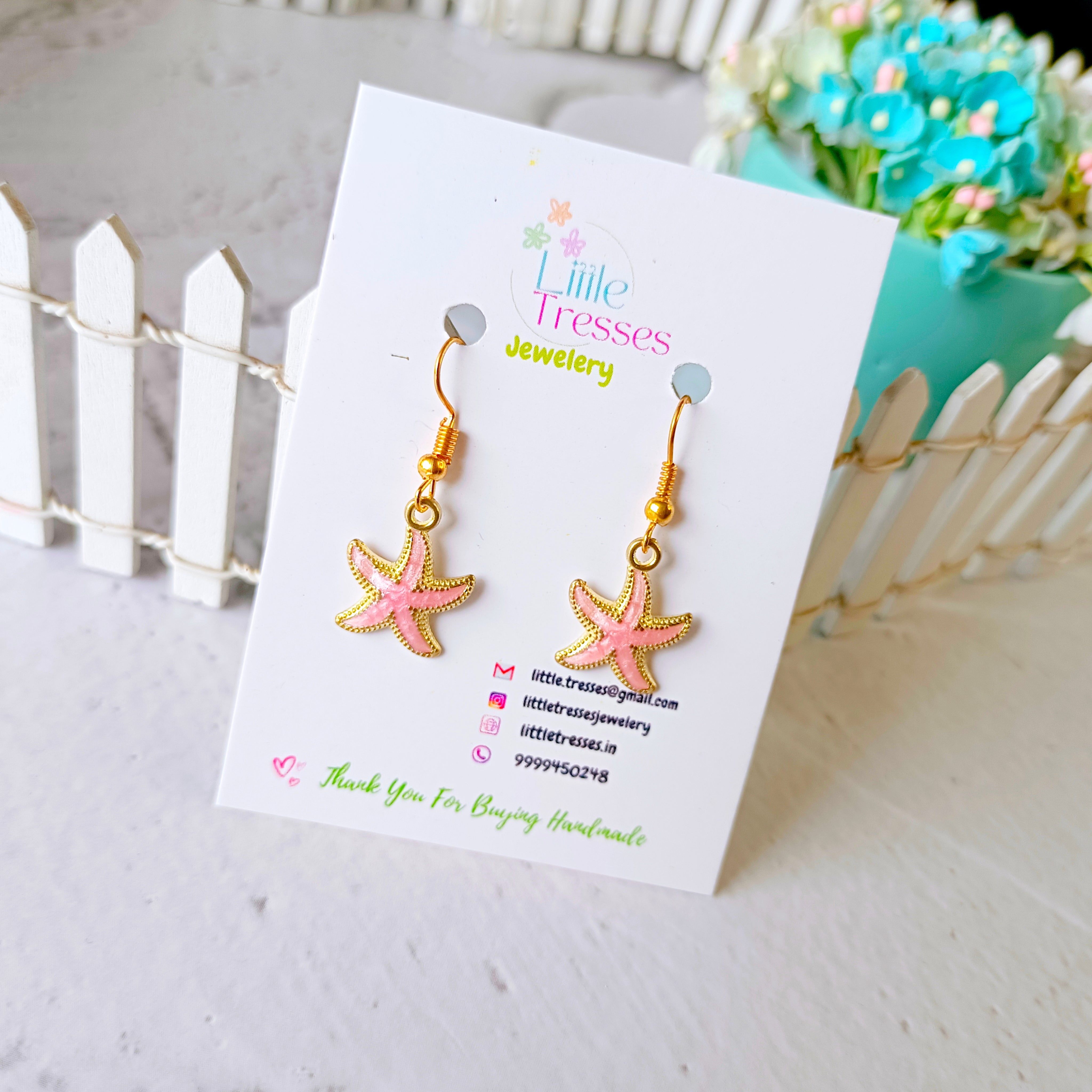 Little Star Earrings - Pink