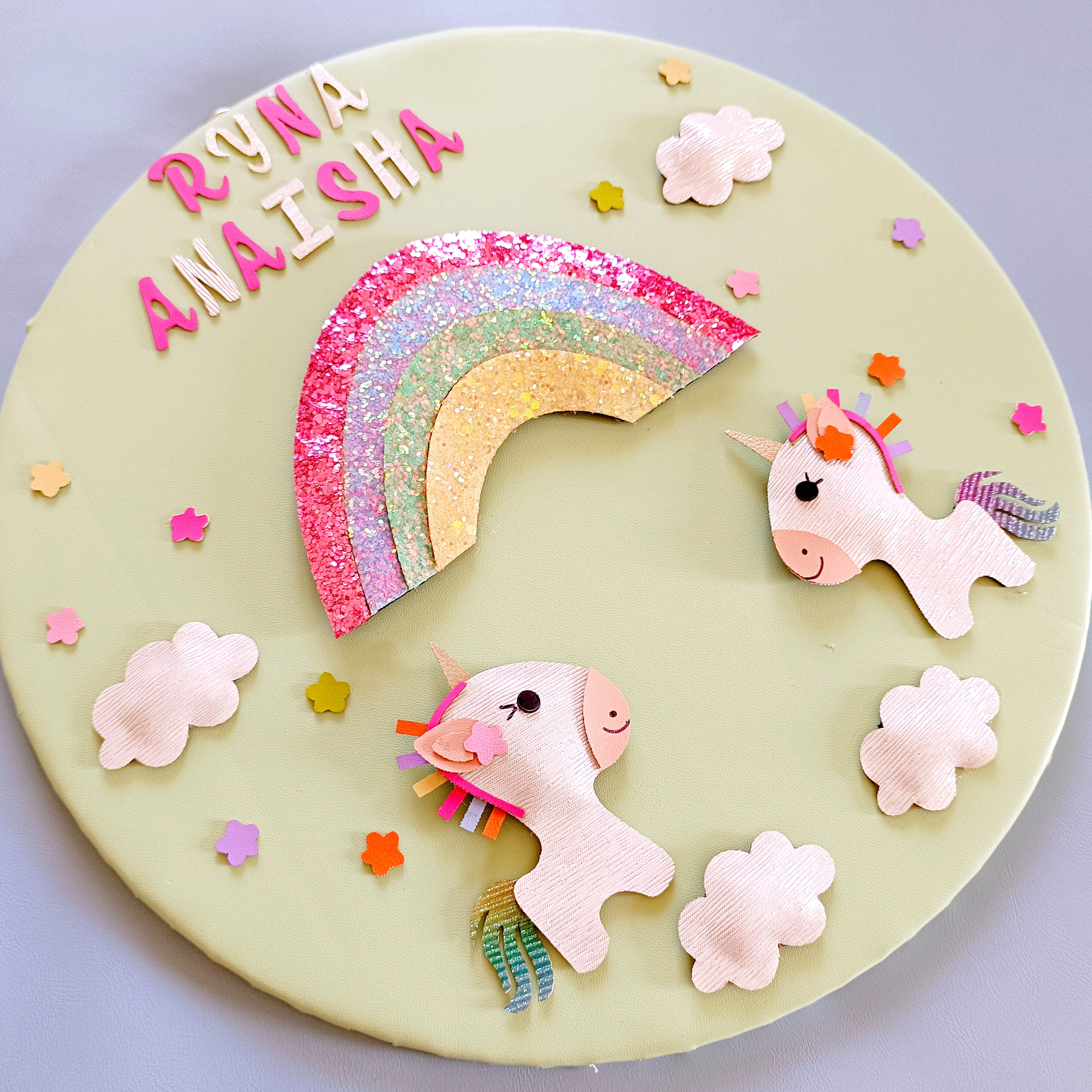 #UnicornAndRainbowBanner #CustomKidsDecor #HandmadeWithLove #PersonalizedUnicornDecor #MagicalKidsRoom #WhimsicalDecor #KidsBirthdayDecor #RainbowAndFlowers #UnicornLovers #UniqueKidsDecor #FantasyRoomDecor #DreamyKidsBanner