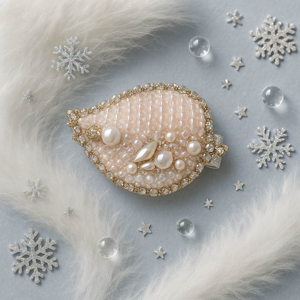 Combo of Silver Beaded Leaf + Beads Alligator Clip