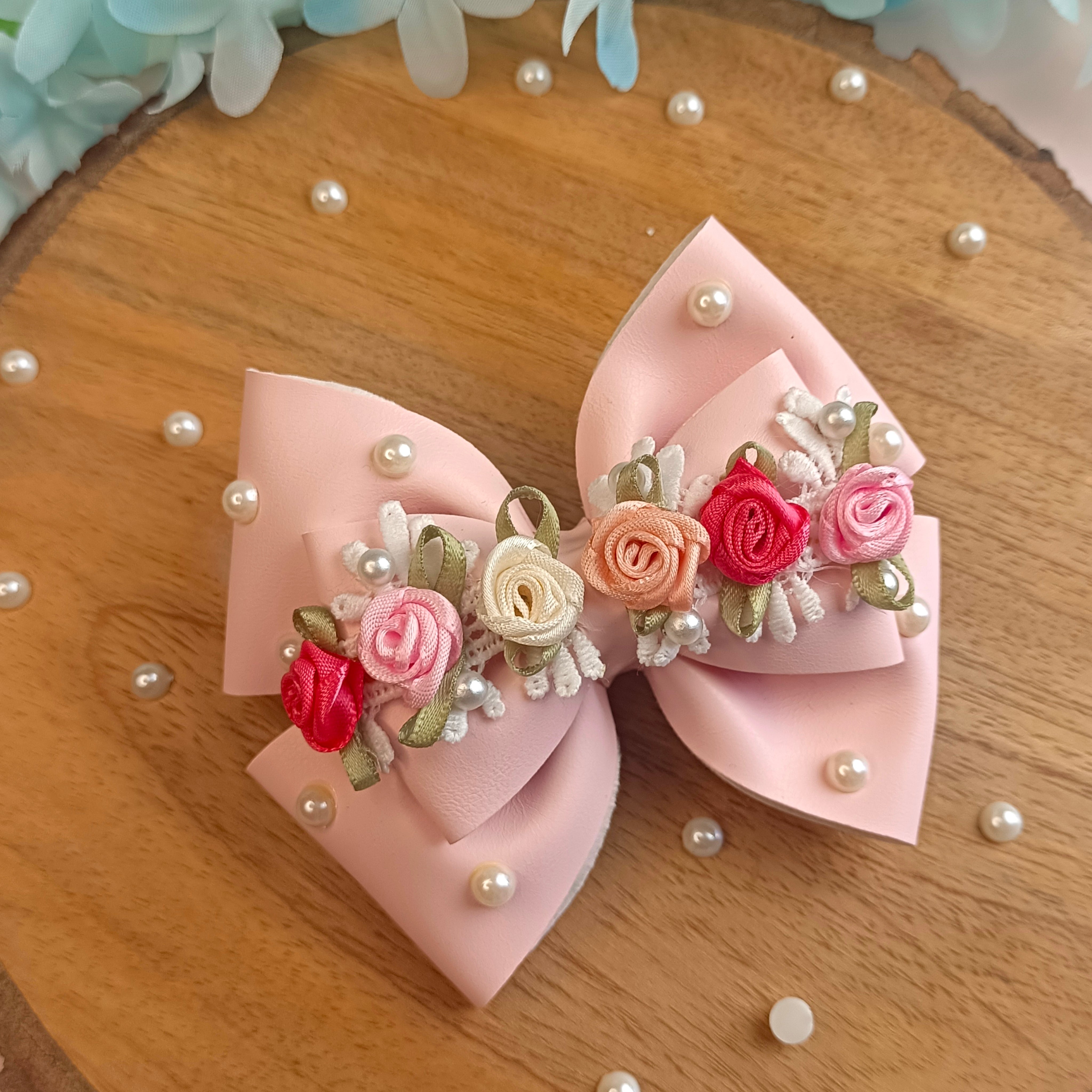 Gulmohar Pastel Bliss Alligator Clip - Baby Pink