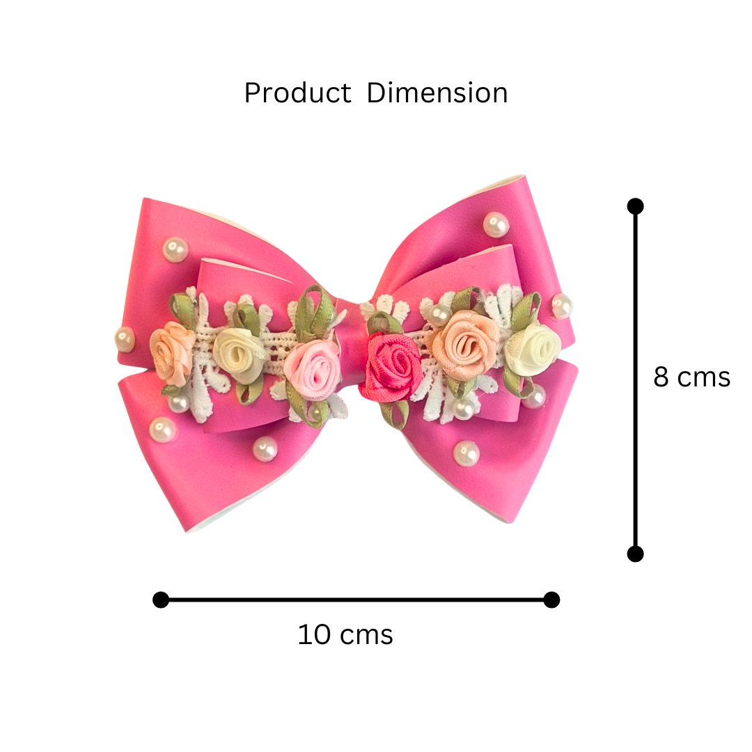 Gulmohar Vibrant Pop Alligator Clip - Pink