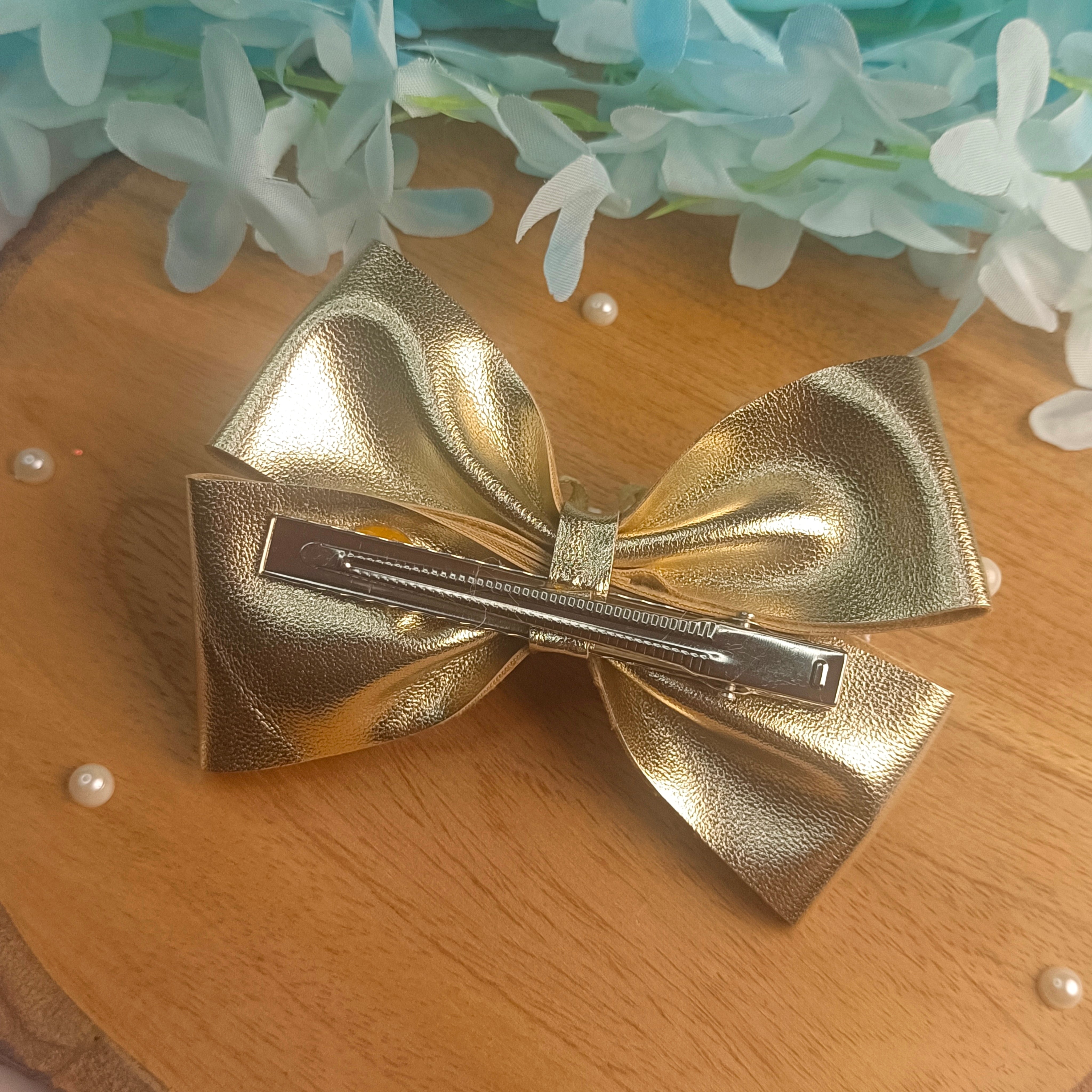 Light Golden Gulmohar Festive Alligator Clip