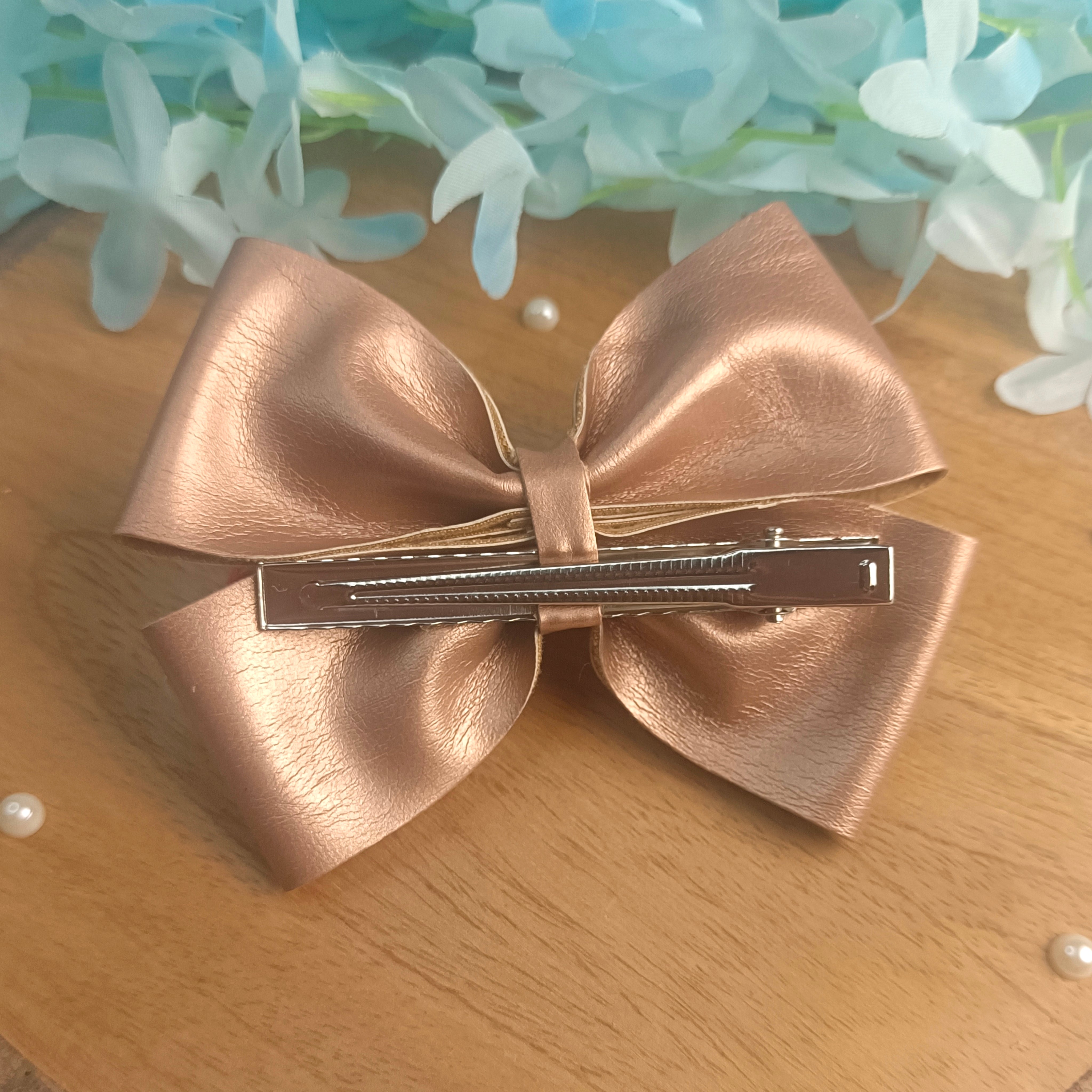 Rose Gold Gulmohar Festive Alligator Clip