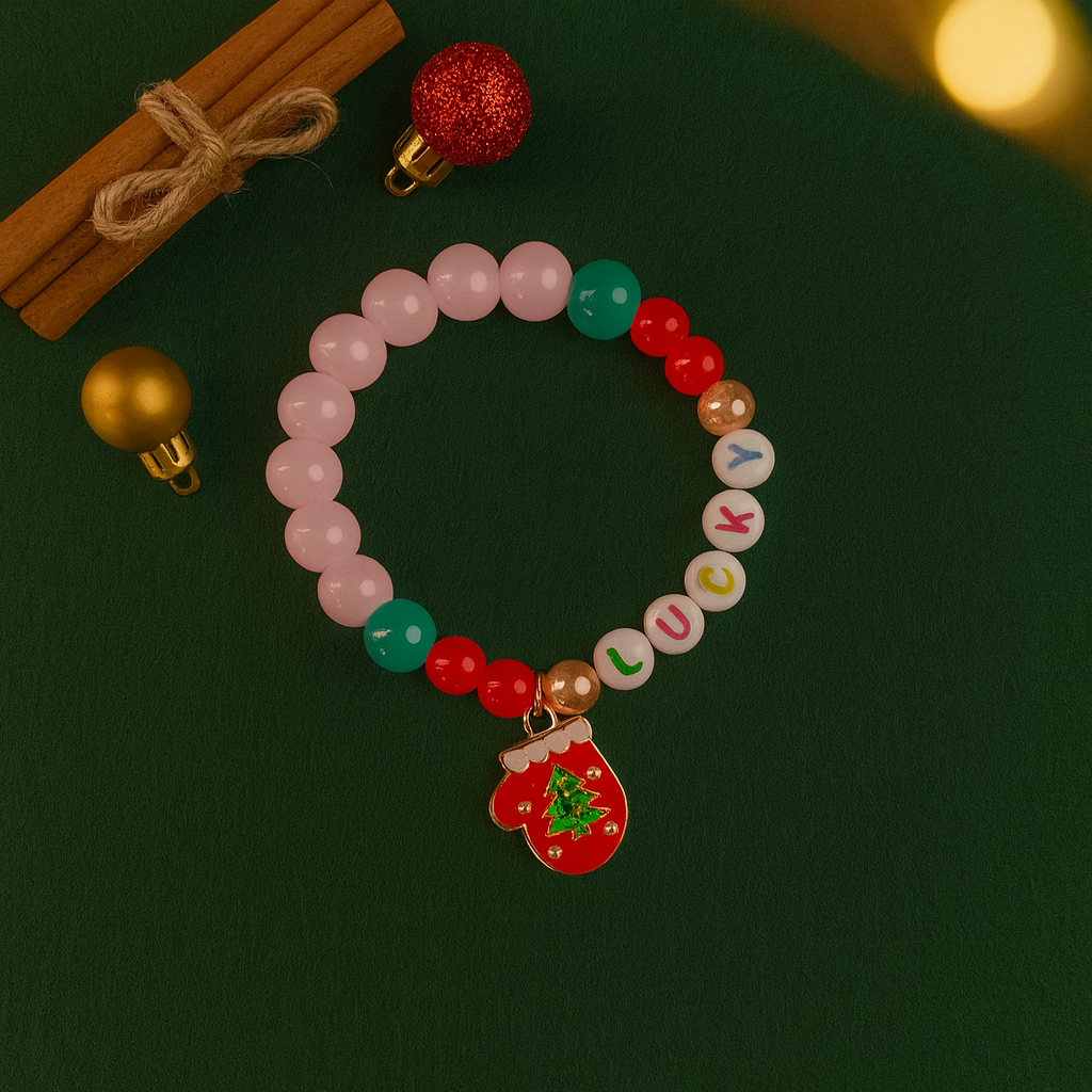 Set of 5 Christmas Bracelets with Gift Box