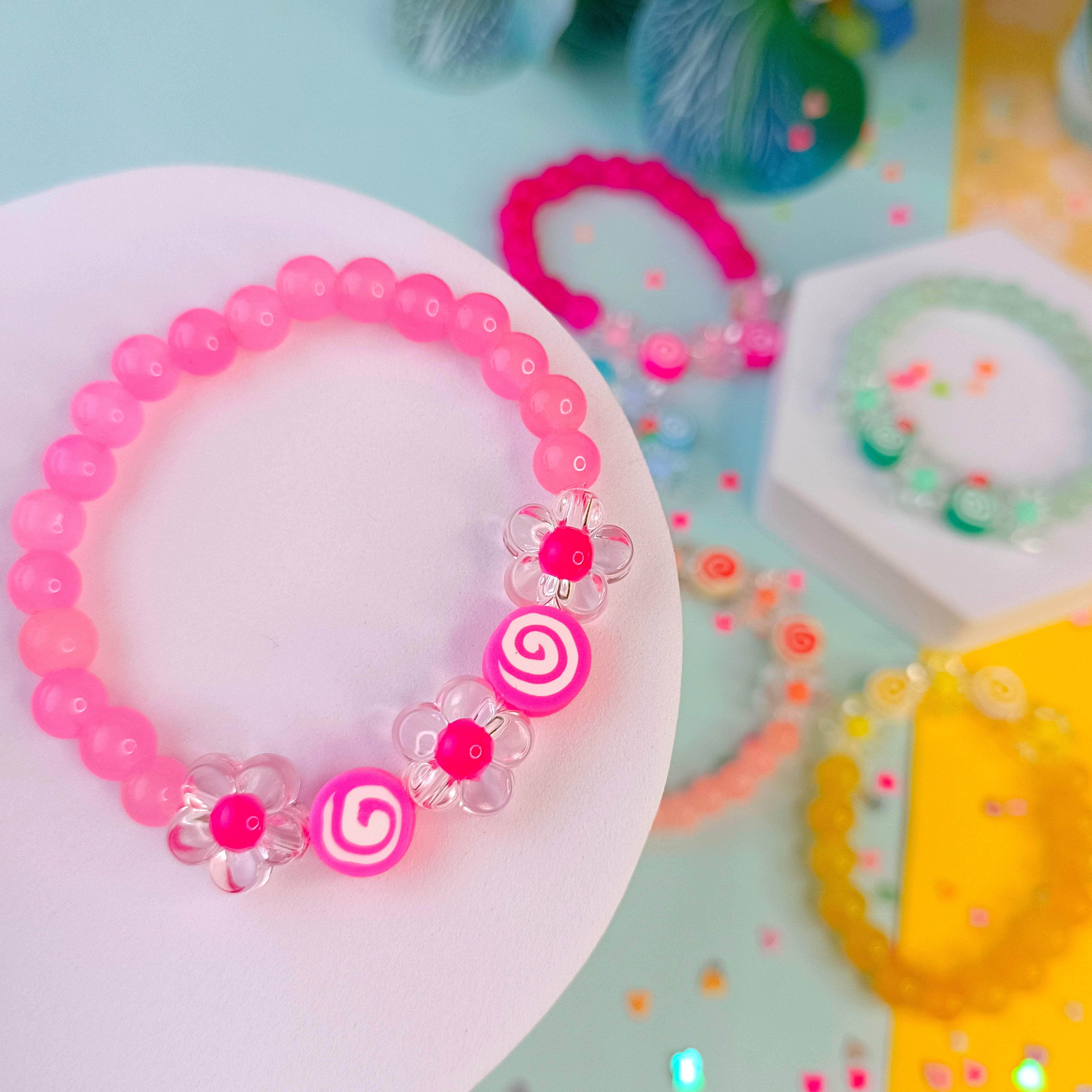 Spiral Flower Bracelet - 6 Colors