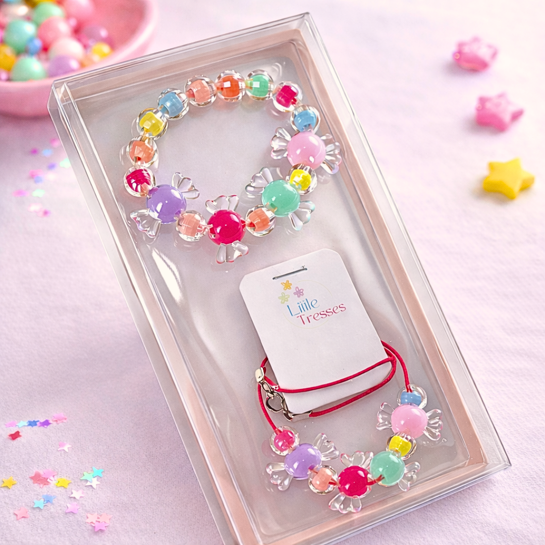 Multicolor Toffee Bracelet and Pendant Jewelry Gift Box