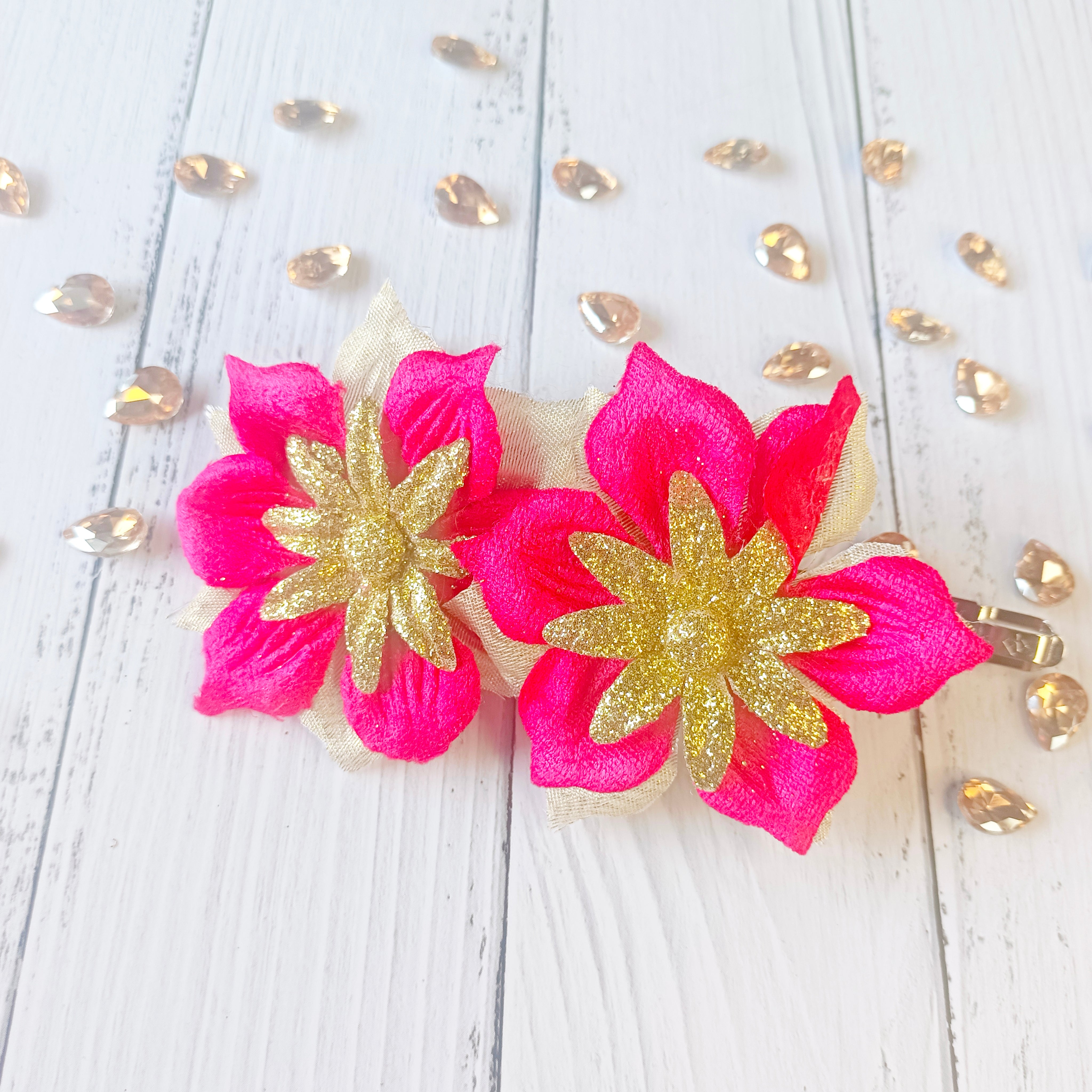 Lily Flower French Clip - Pink