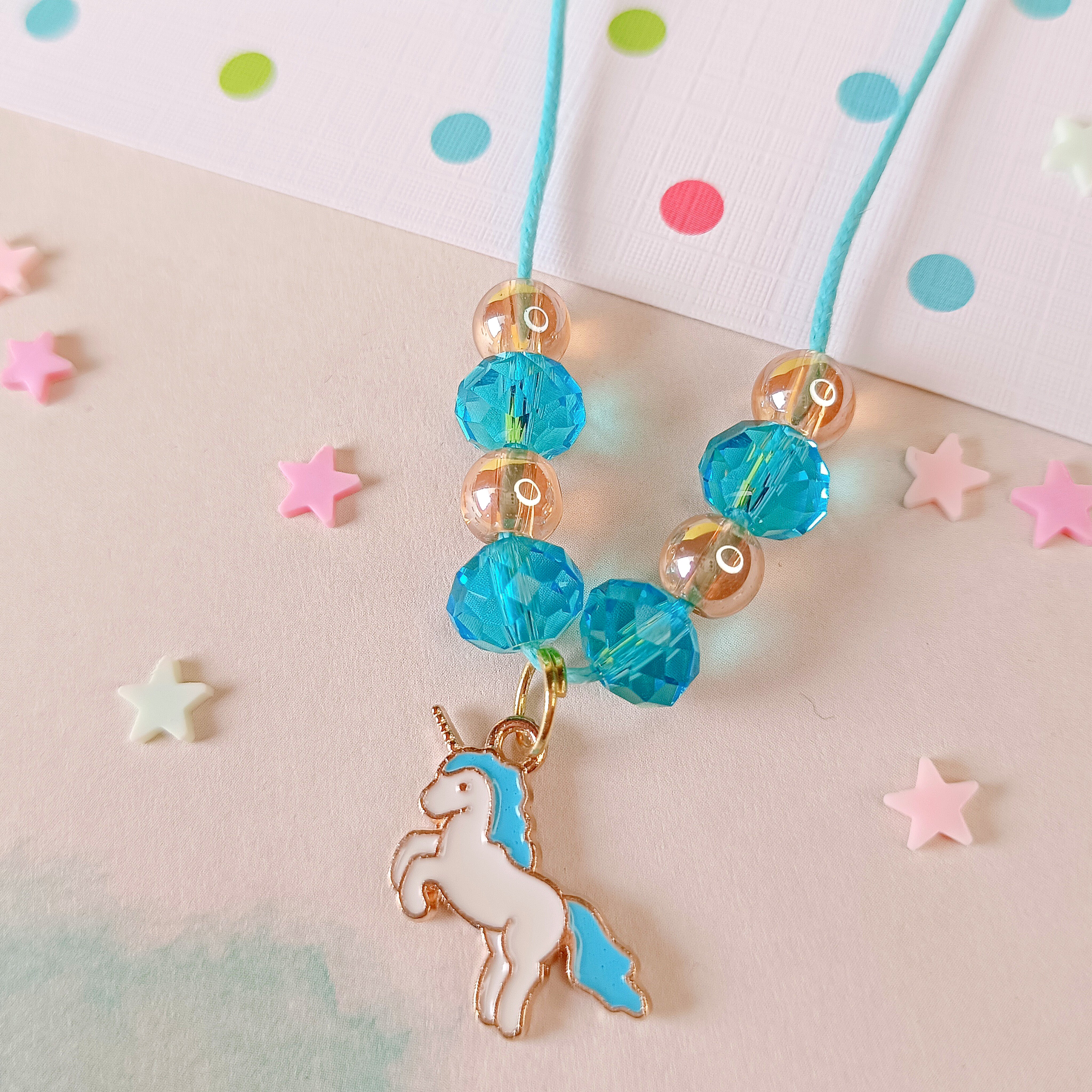Unicorn Pendant - Blue