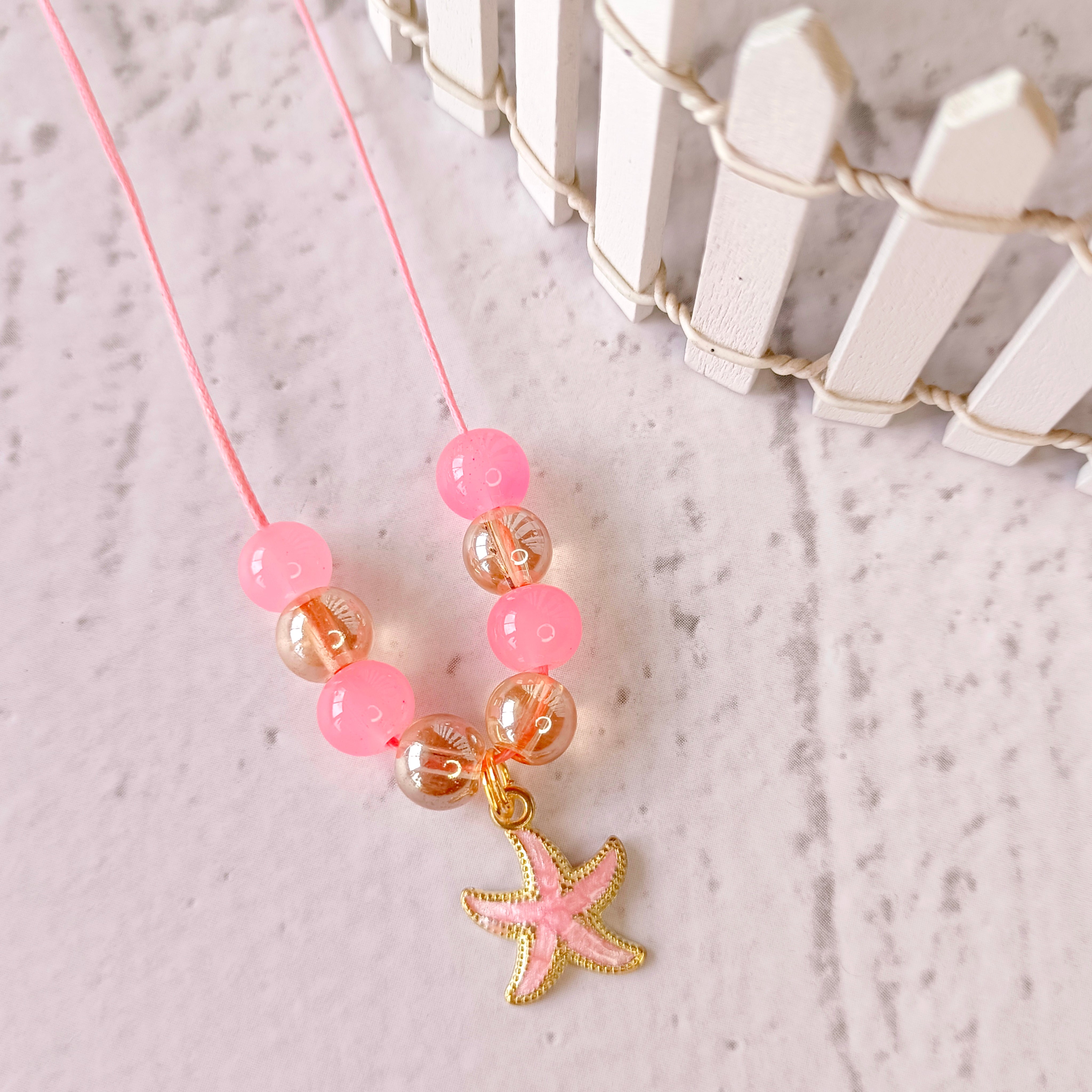Designer Star Pendant - Pink