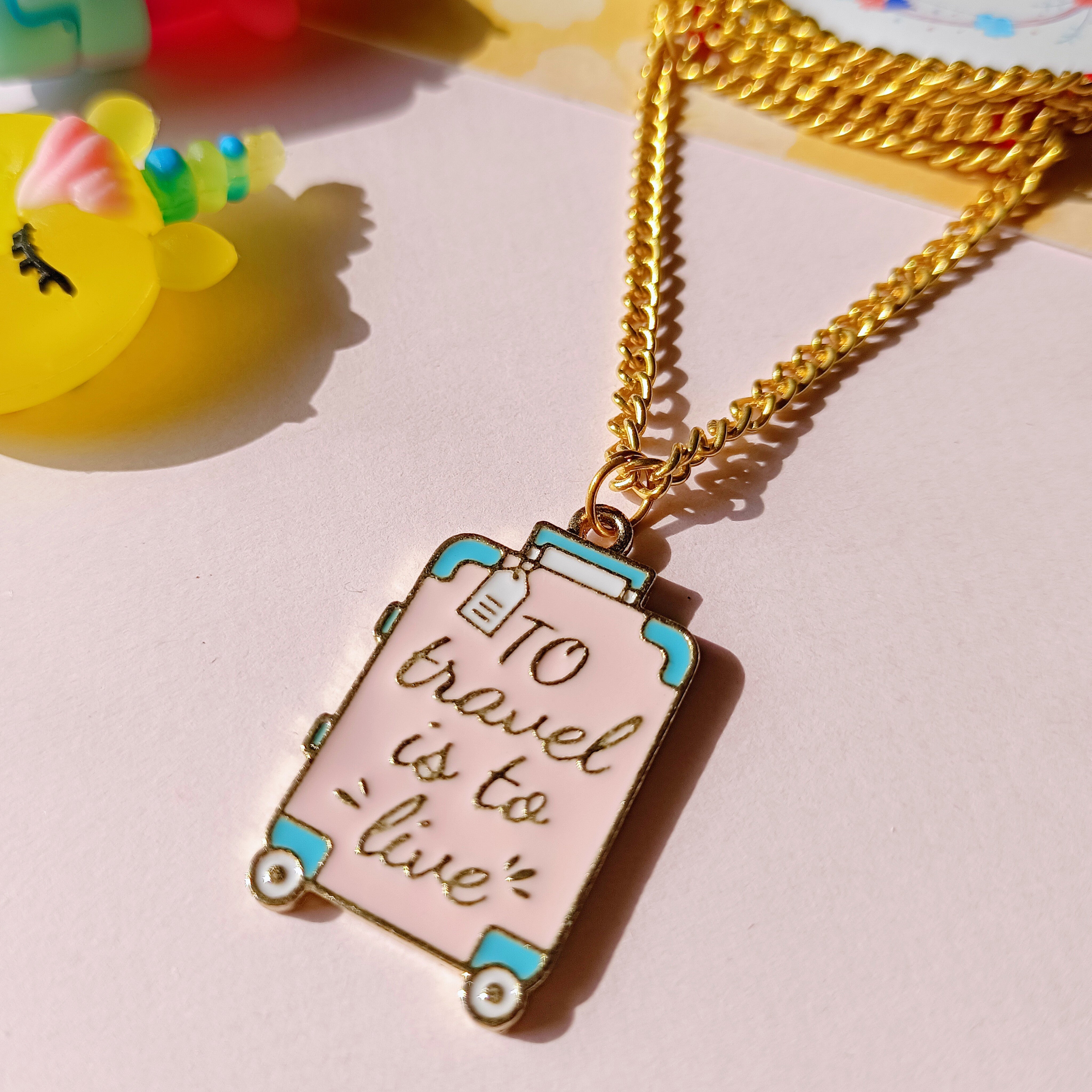 To Travel is to Live Pendant