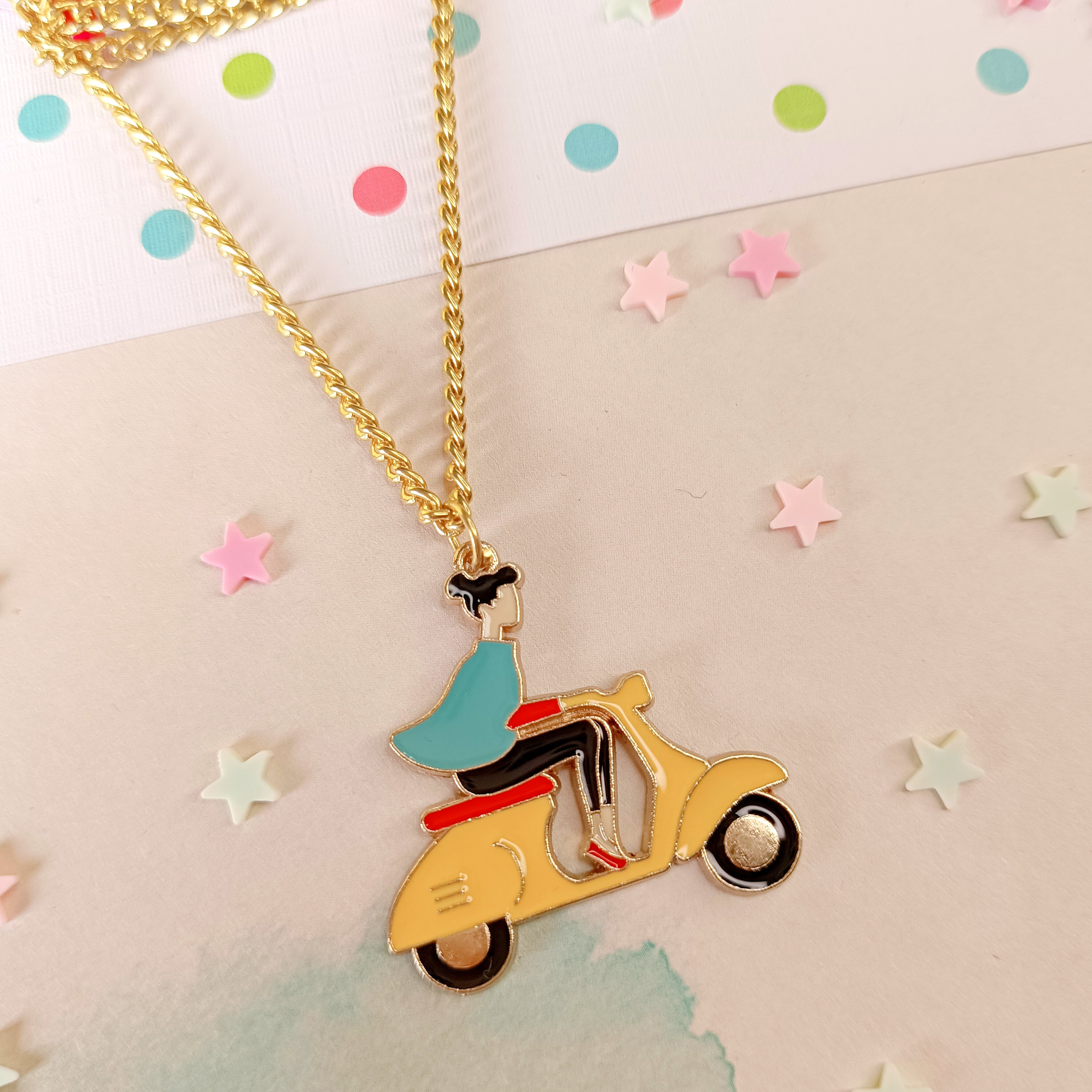 Girl on Wheels Pendant