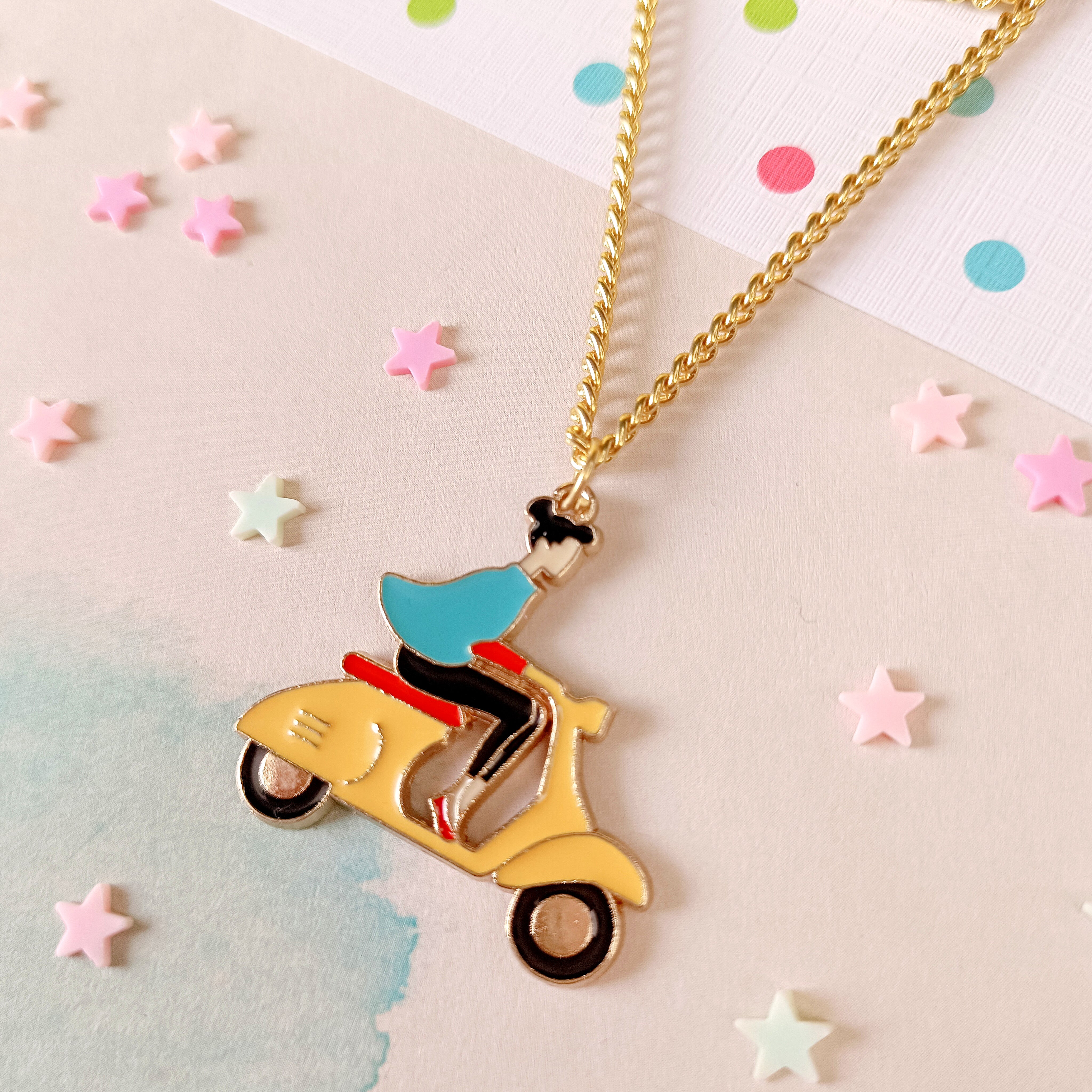 Girl on Wheels Pendant