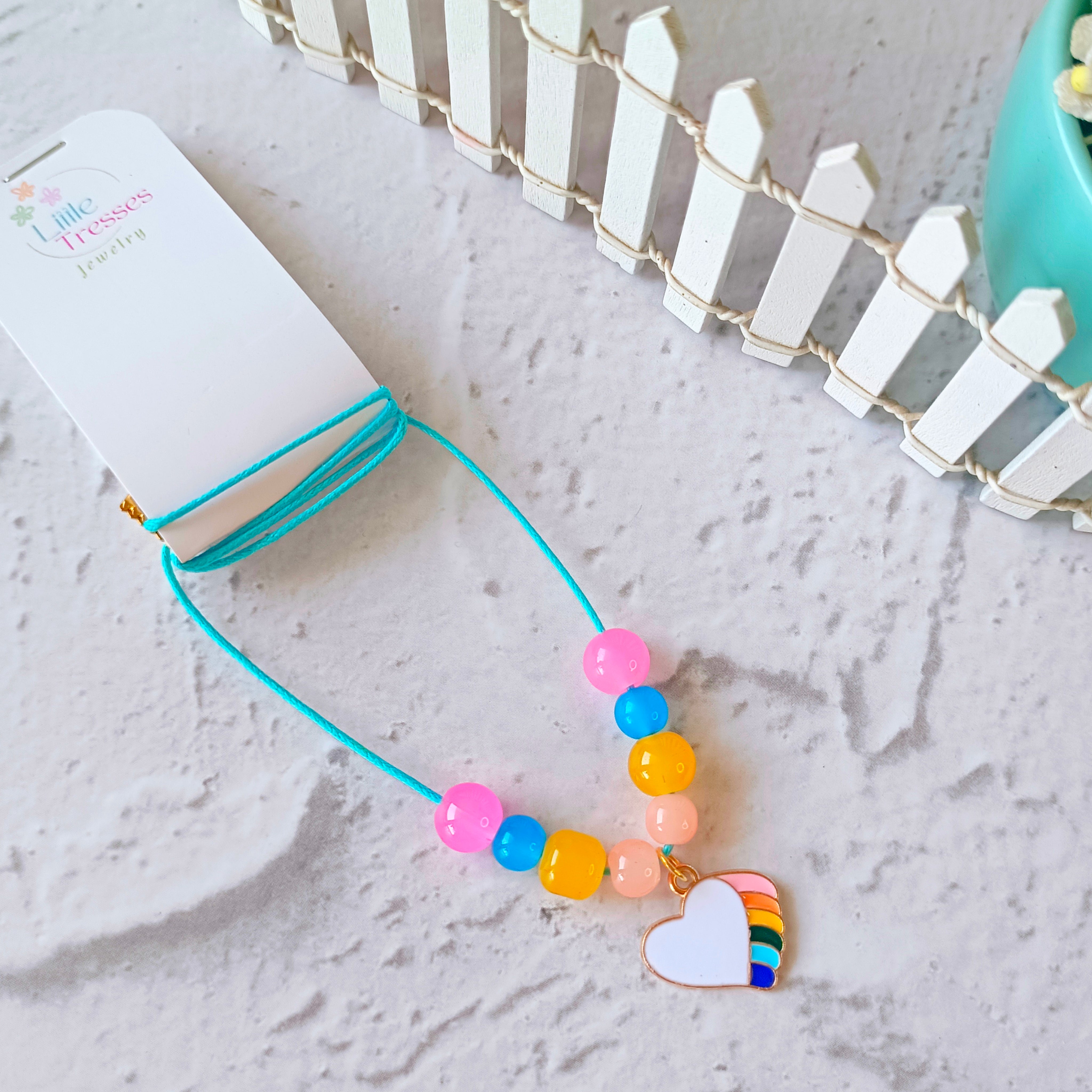 Rainbow Hearts Charm Pendant