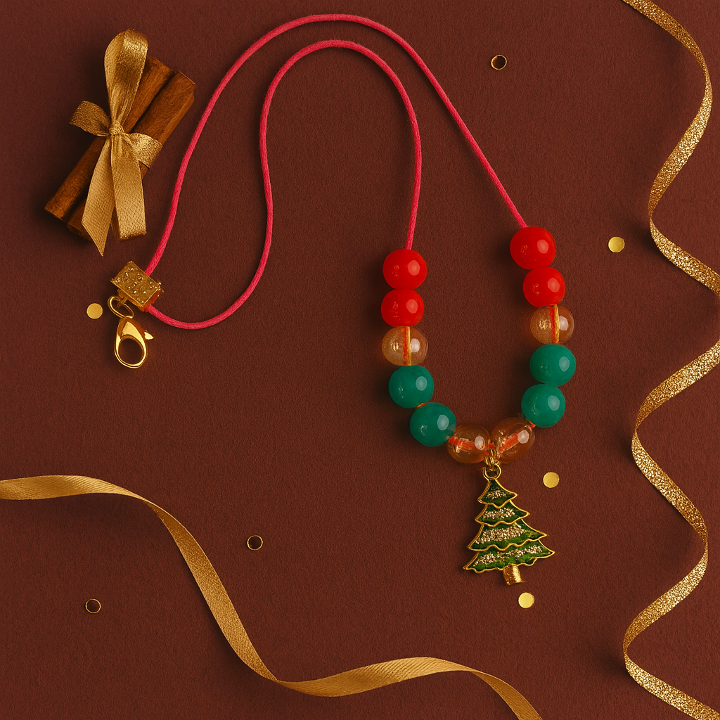 Green Christmas Charm Pendant