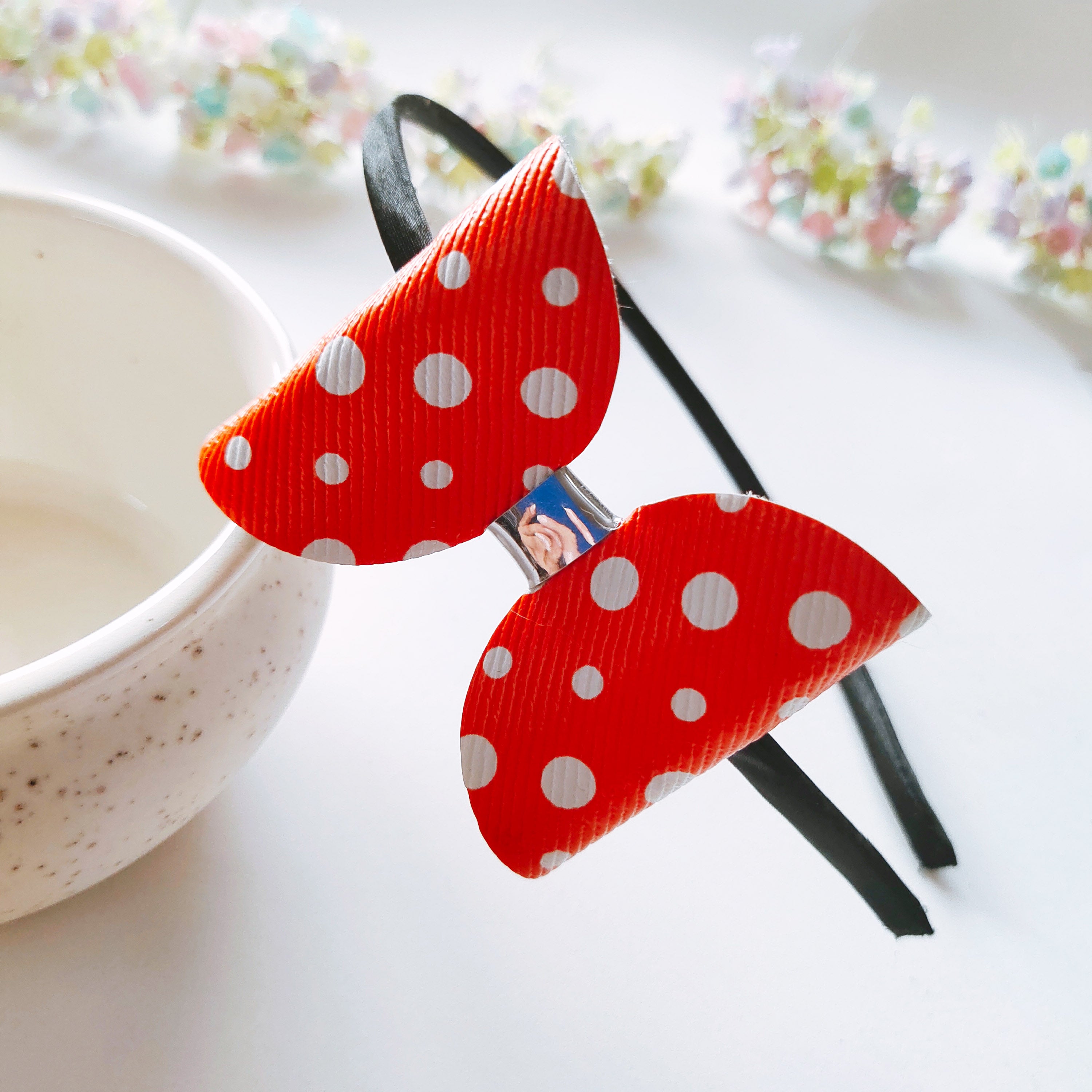 Orange Polka Dots TBD Headband