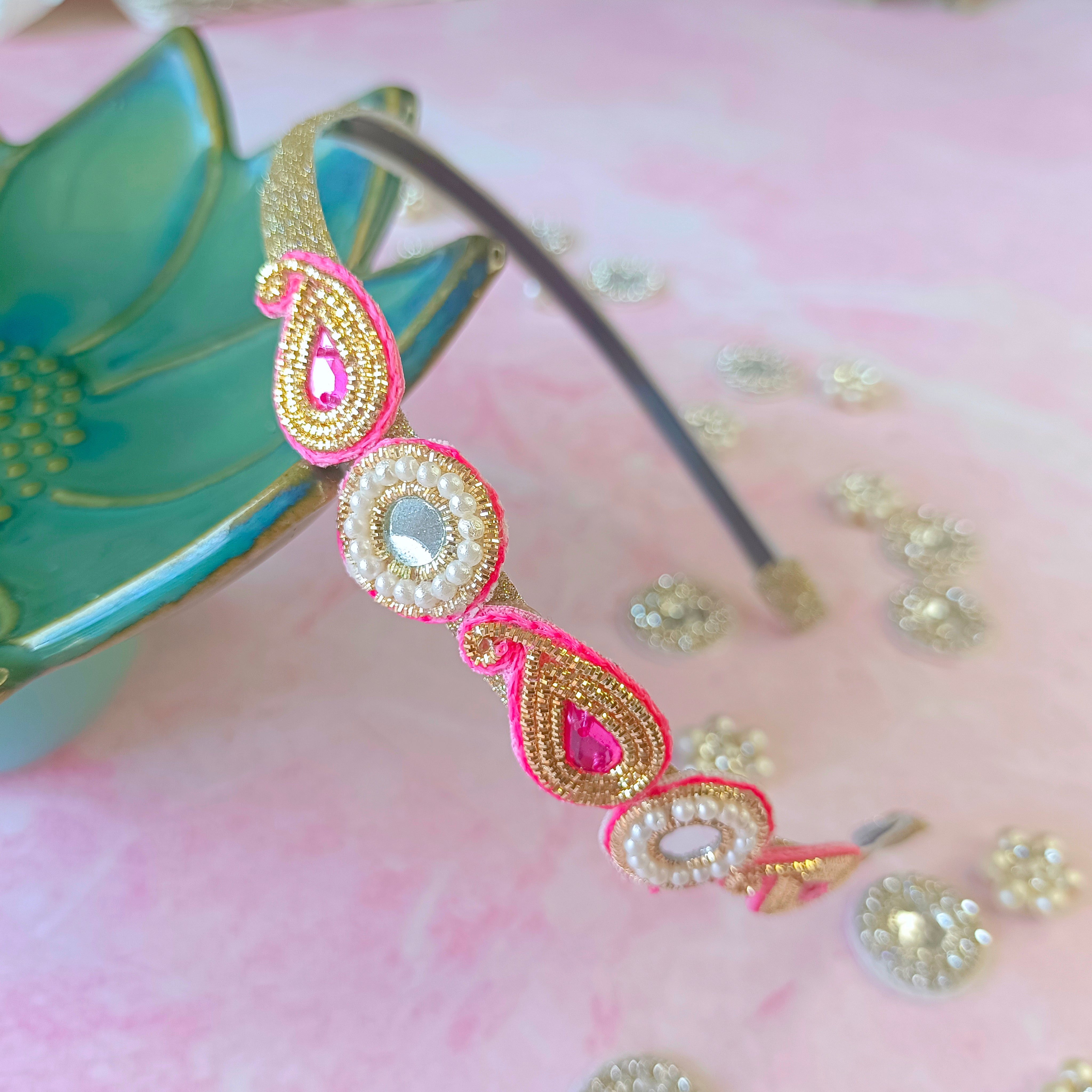 Light Pink Ethnic Ambi Pattern Headband