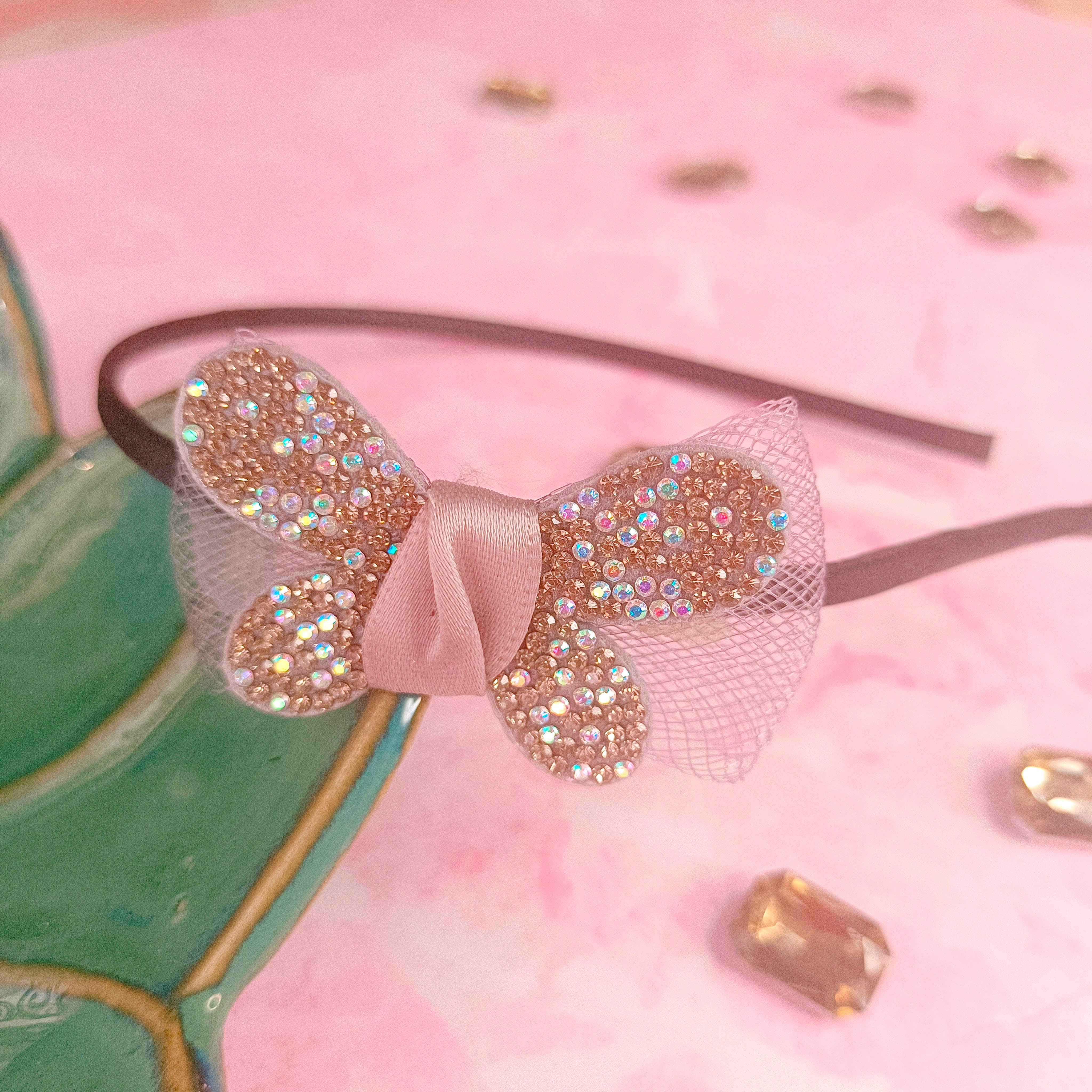 Grey Partywear Butterfly Headband