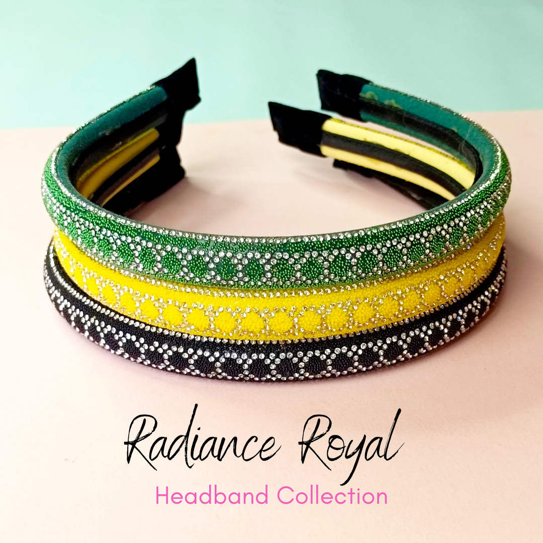 Radiance Royal Hairband - Black, Green, Yellow