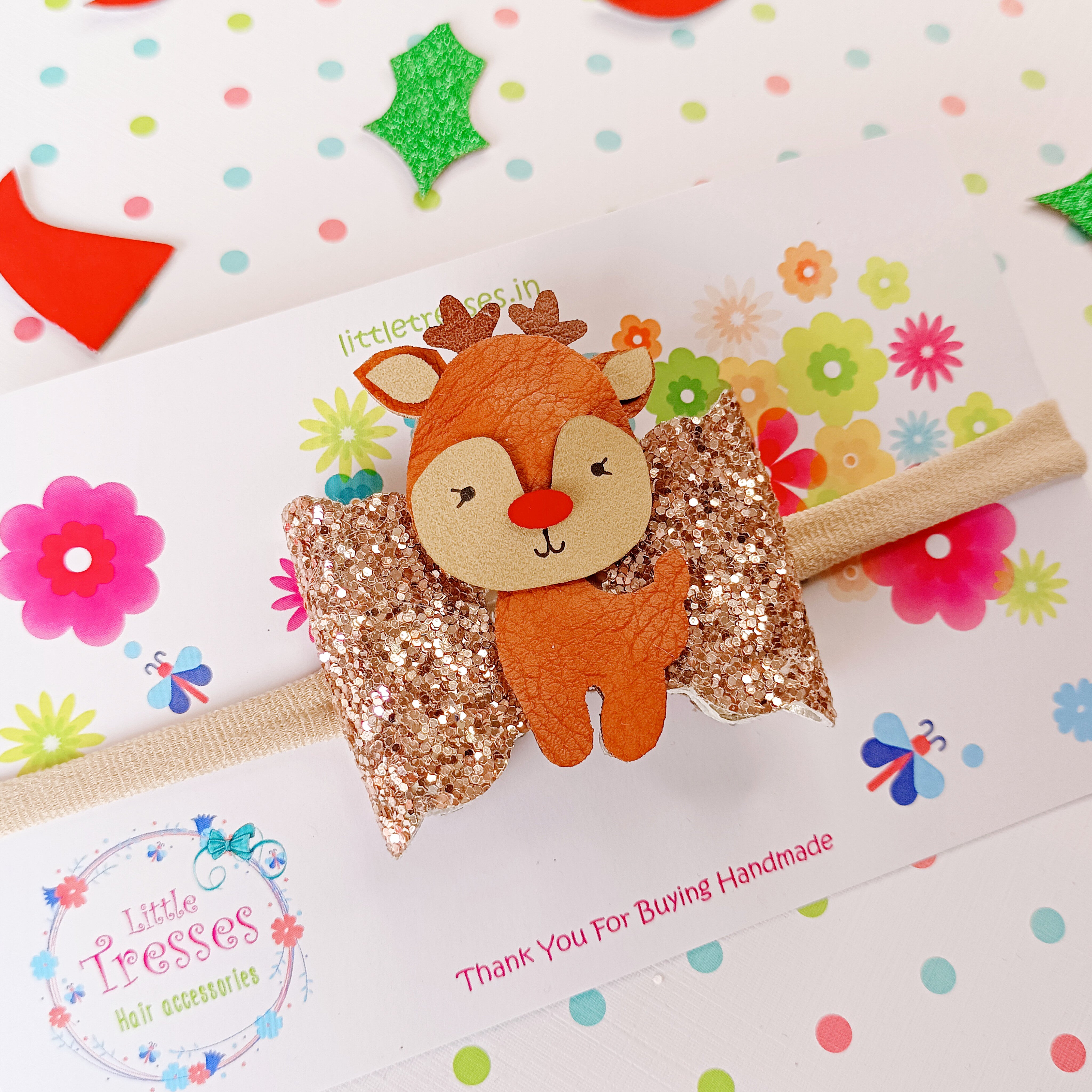 Reindeer Soft Stretchable Headband