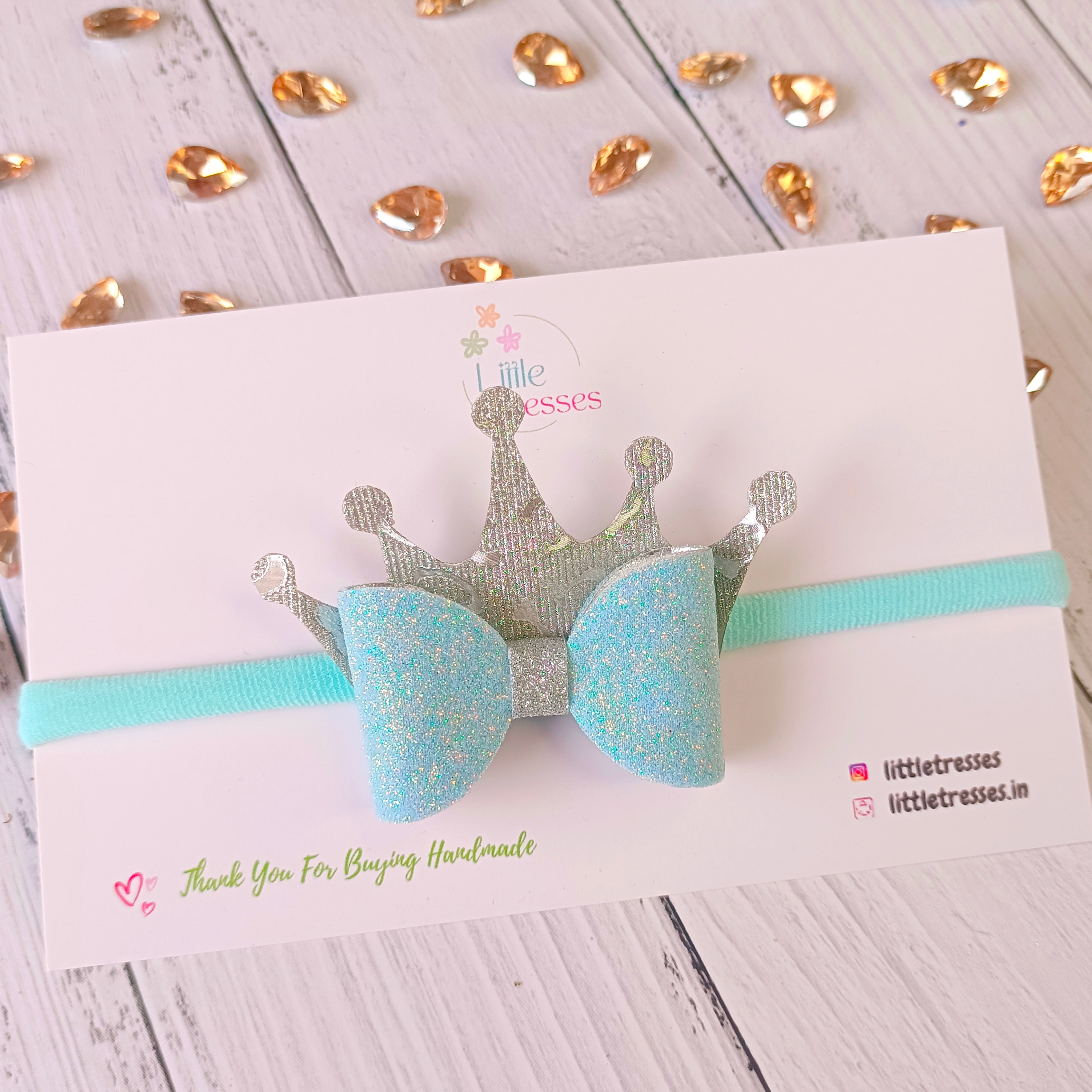 Crown Bow Baby Soft Headband