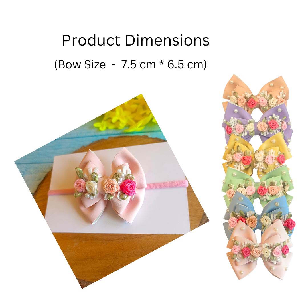 Gulmohar Pastel Soft Headband - Baby Pink