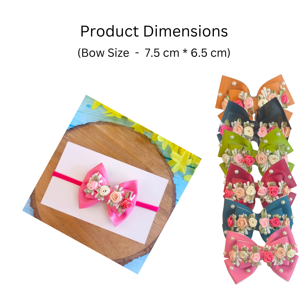 Gulmohar Vibrant Soft Headband - Pink