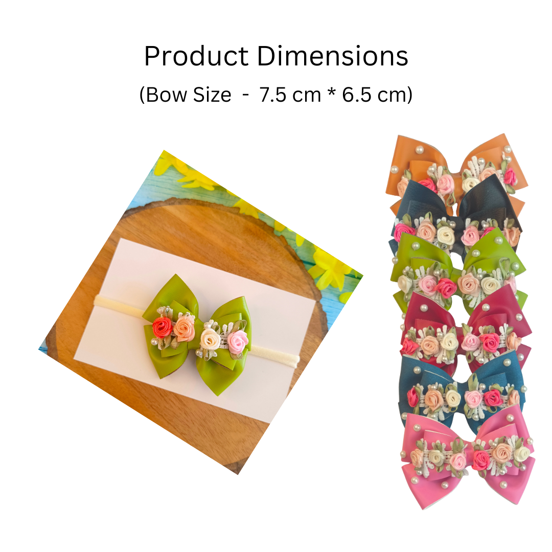 Gulmohar Vibrant Soft Headband - Leaf Green