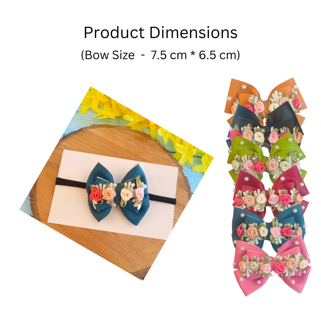 Gulmohar Vibrant Soft Headband - Peacock Blue