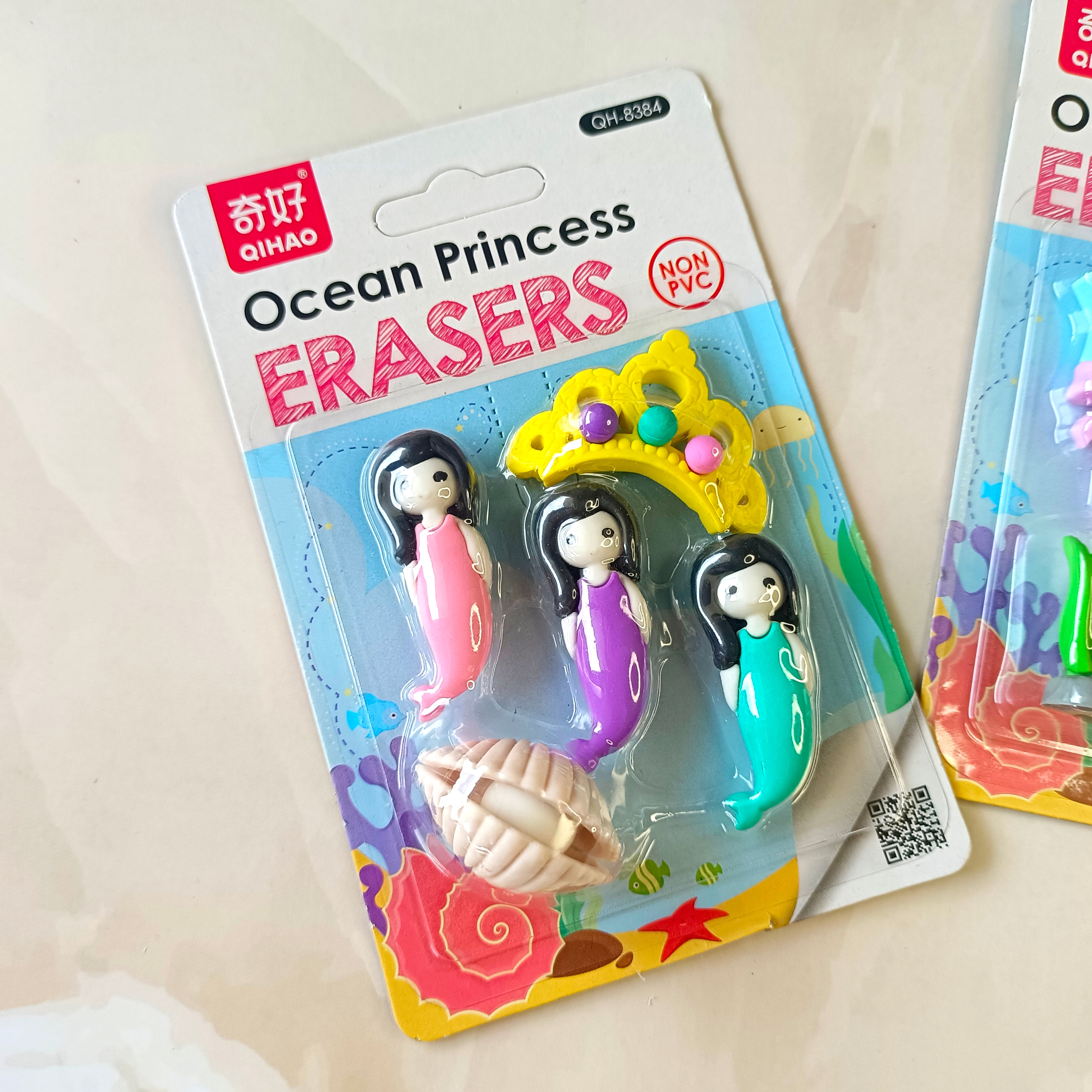 Ocean Princess Eraser Set