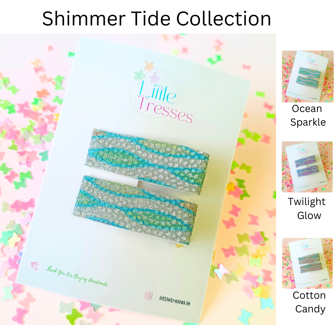 Shimmer Tide Alligator Clips - 3 Variants