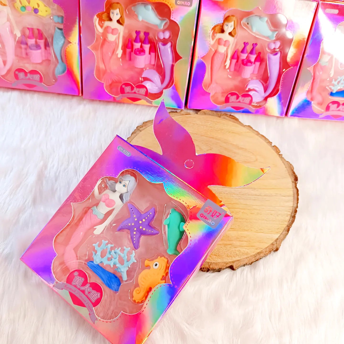 Mermaid Theme Eraser Set 1