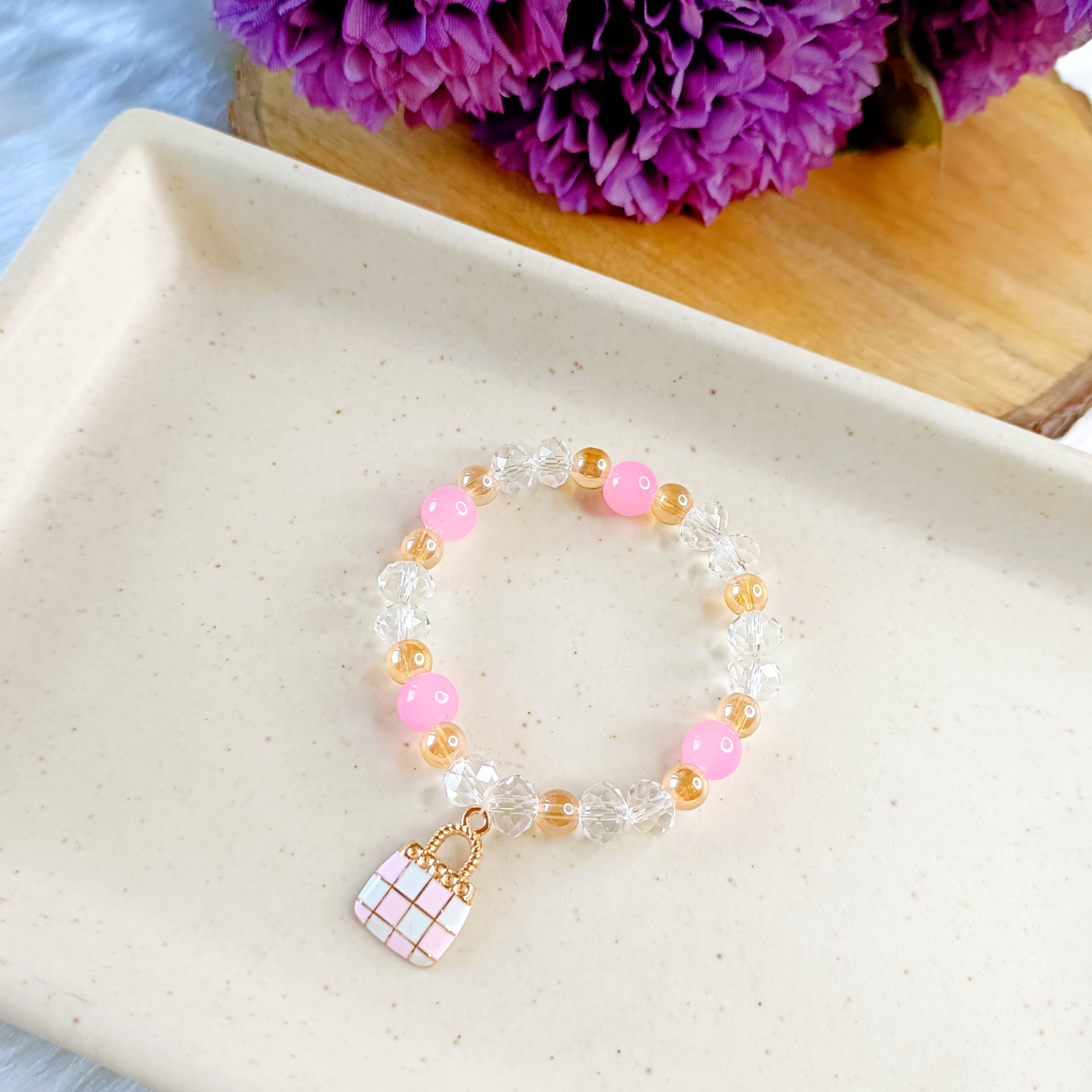 Little Purse Bracelet - Pink