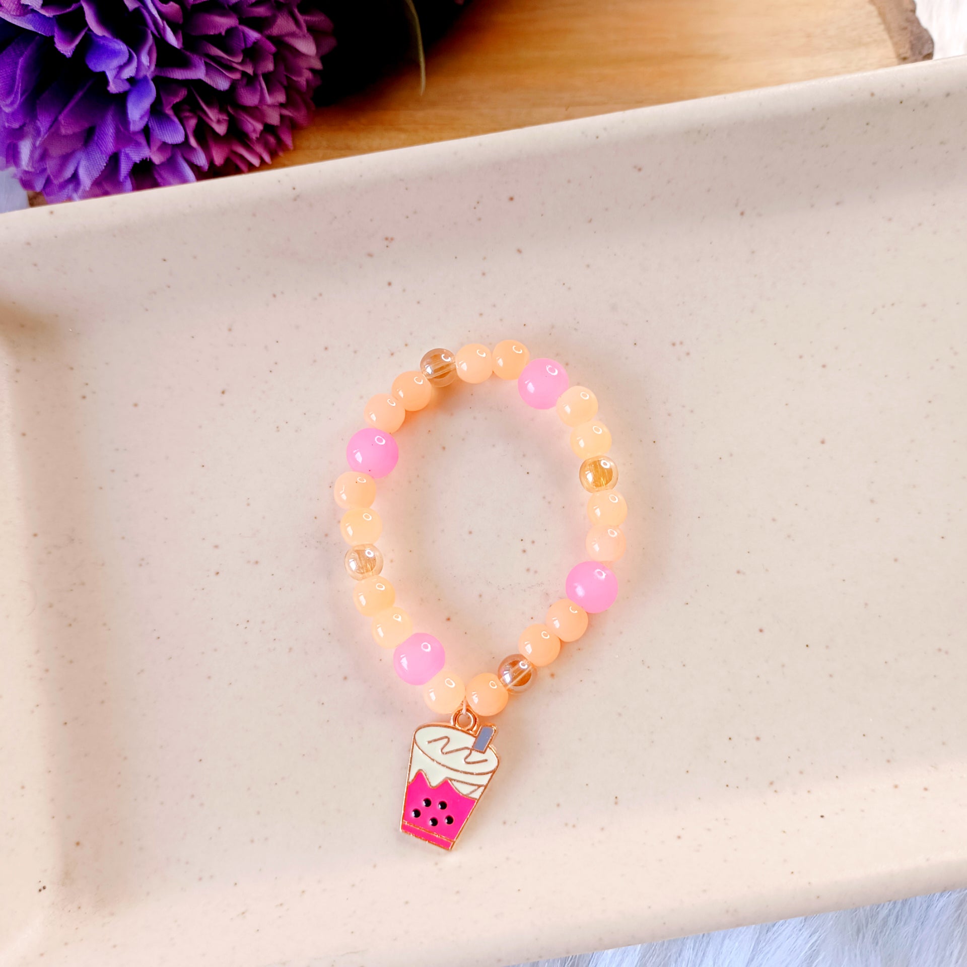 Yummy Strawberry Shake Bracelet