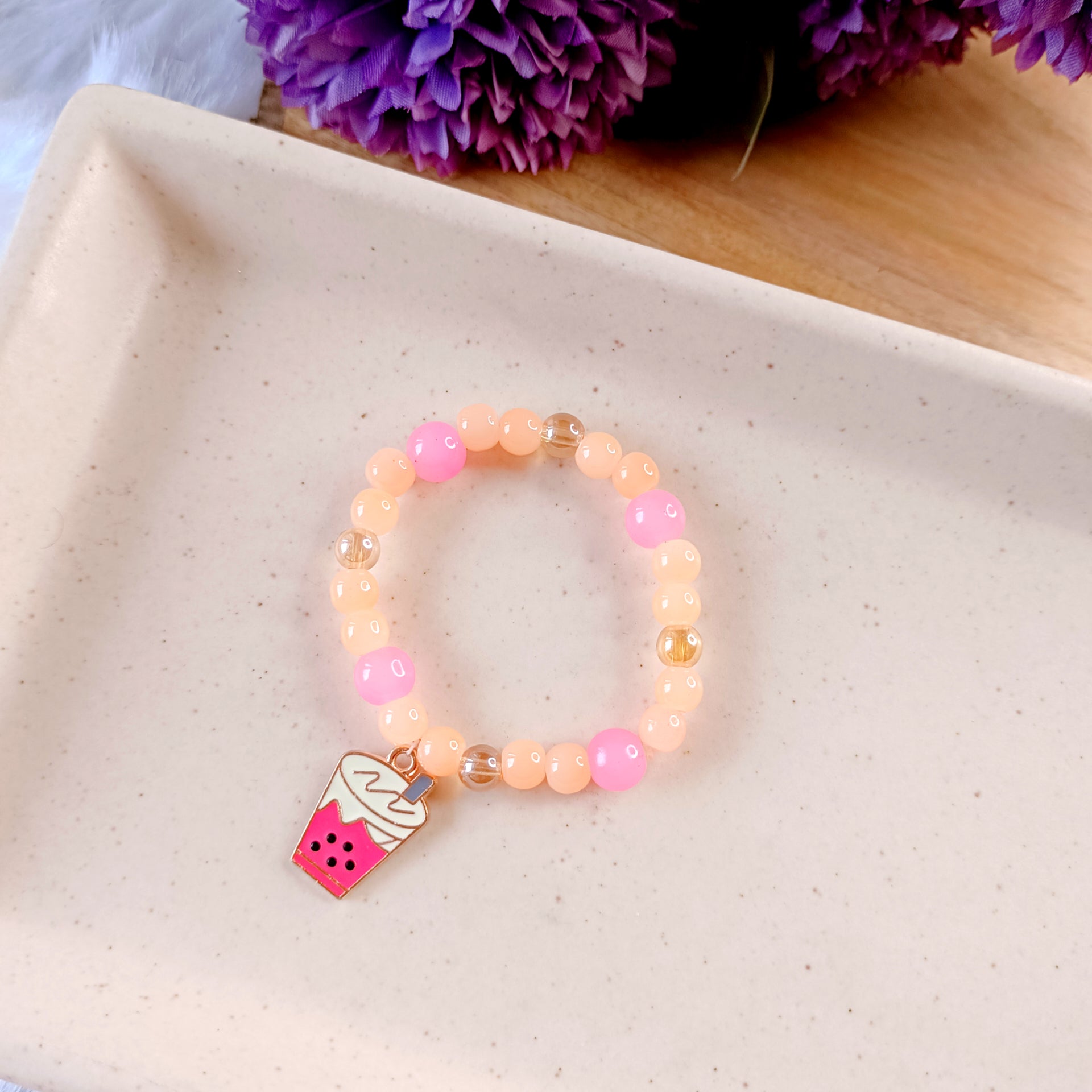 Yummy Strawberry Shake Bracelet