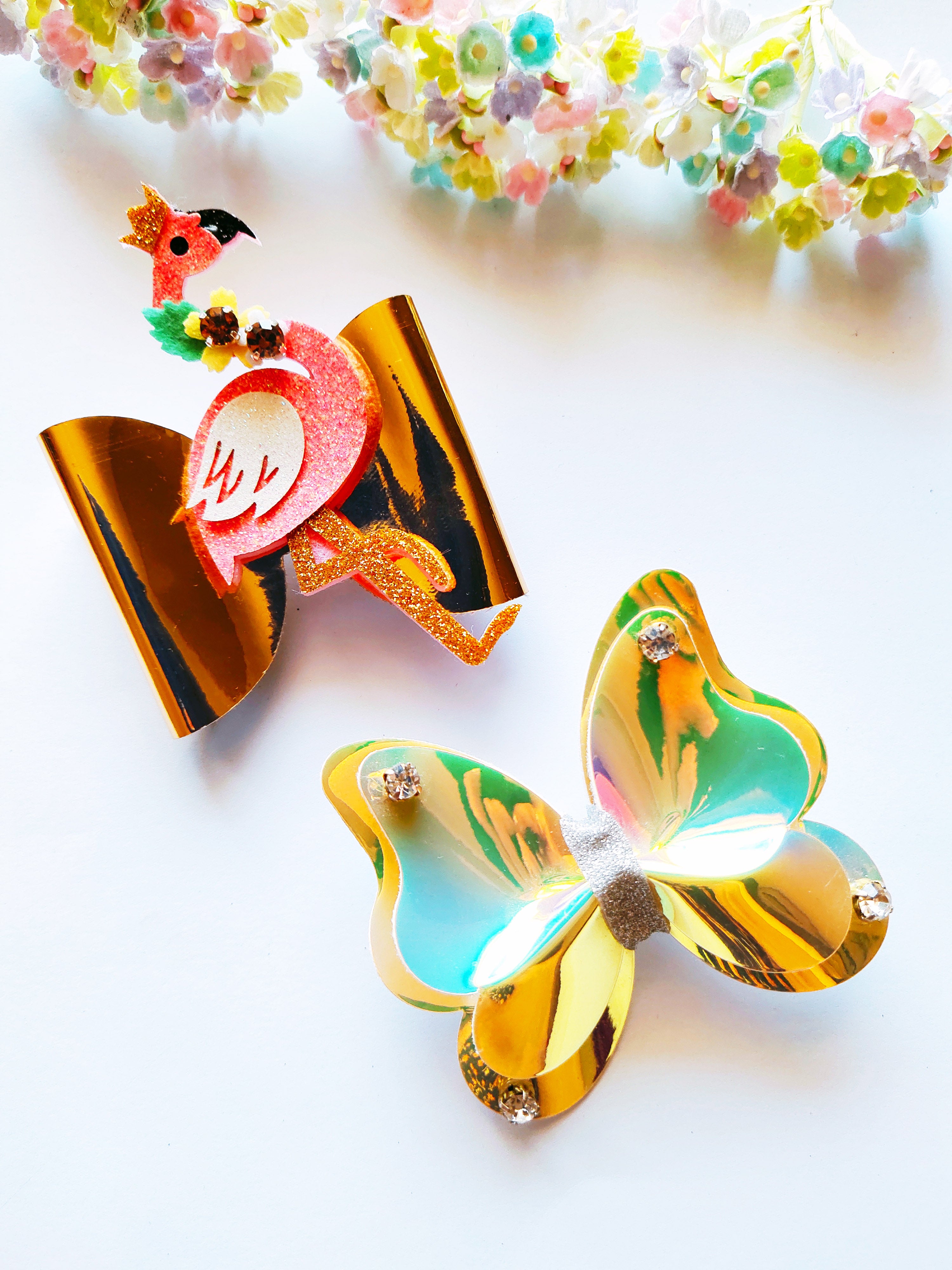 Combo of Falmingo & Butterfly Clip