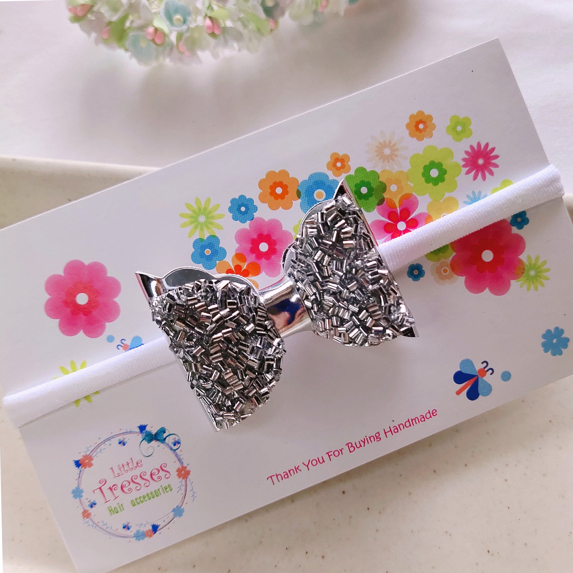 Layered Macroni Headband - Silver