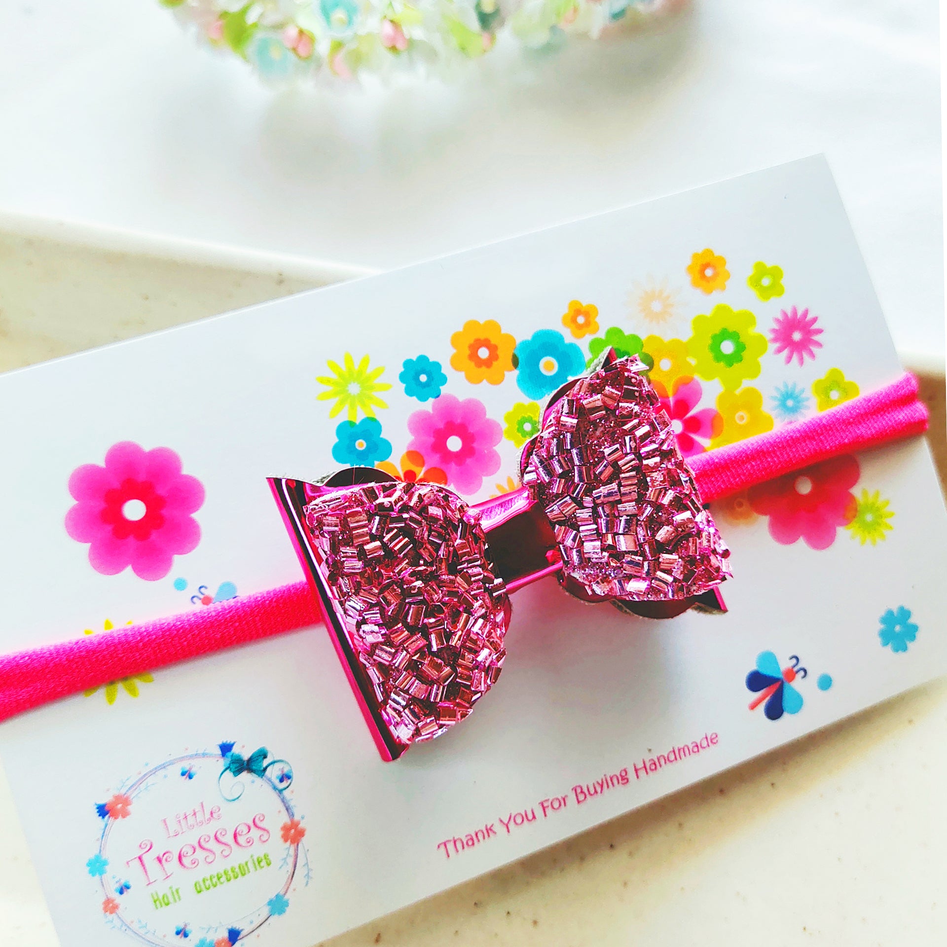 Layered Macroni Headband - Dark Pink