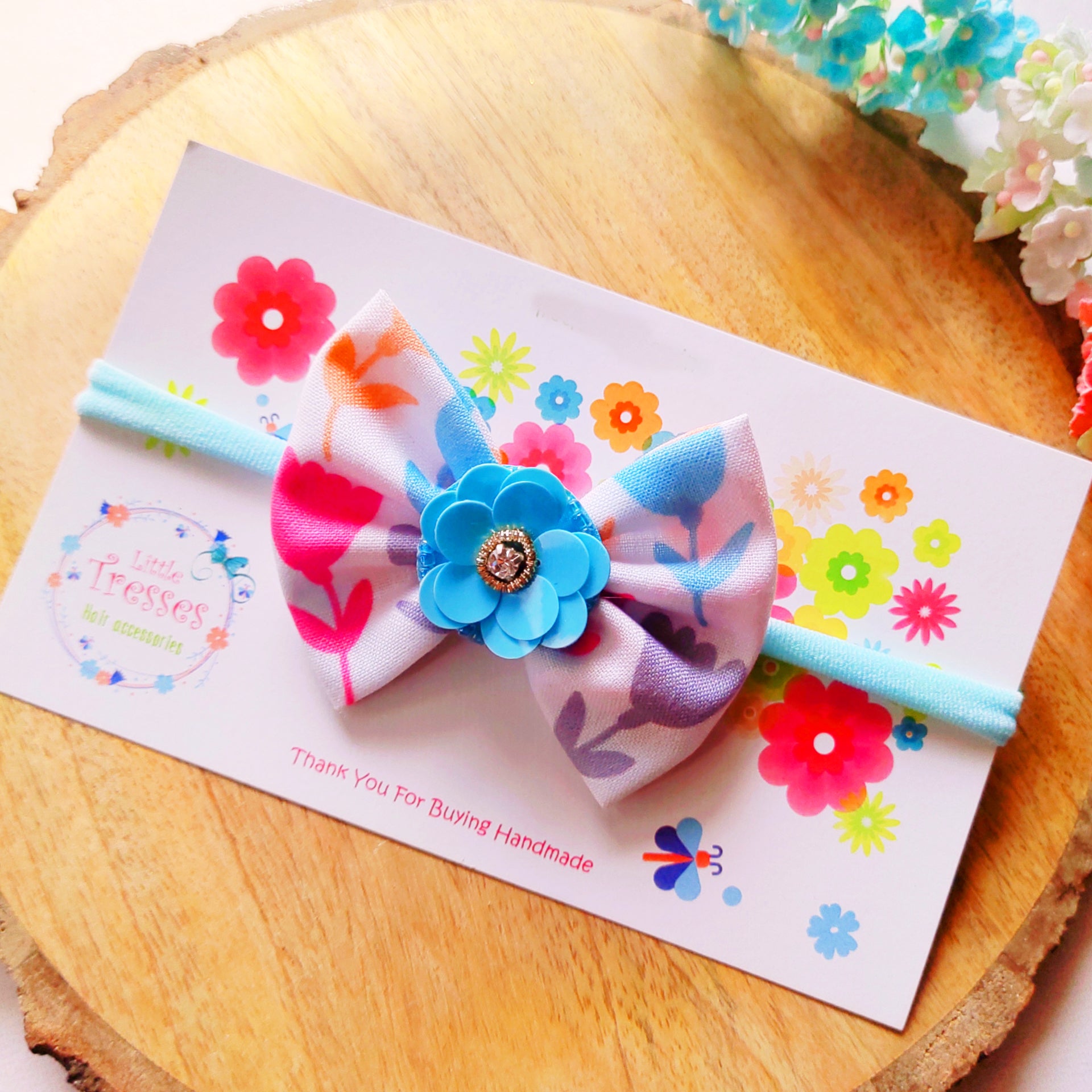 Tulips with Flower Headband - Multicolor