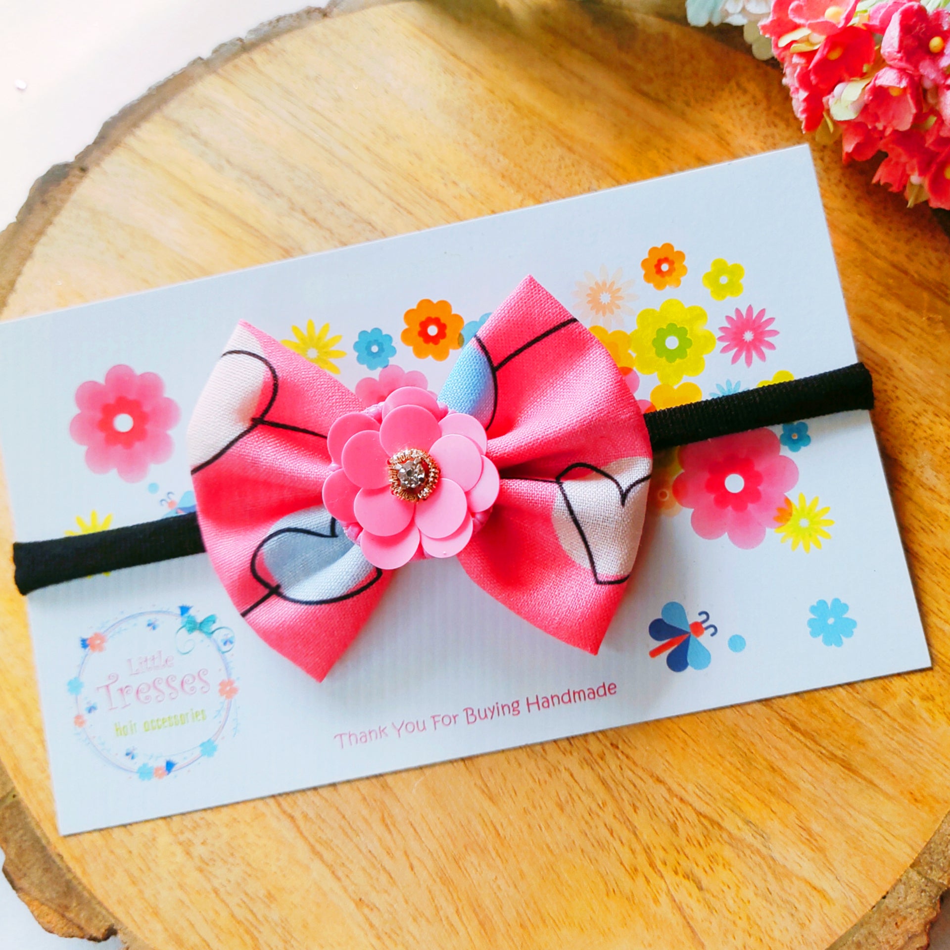 Heartbeat with Flower Headband - Multicolor