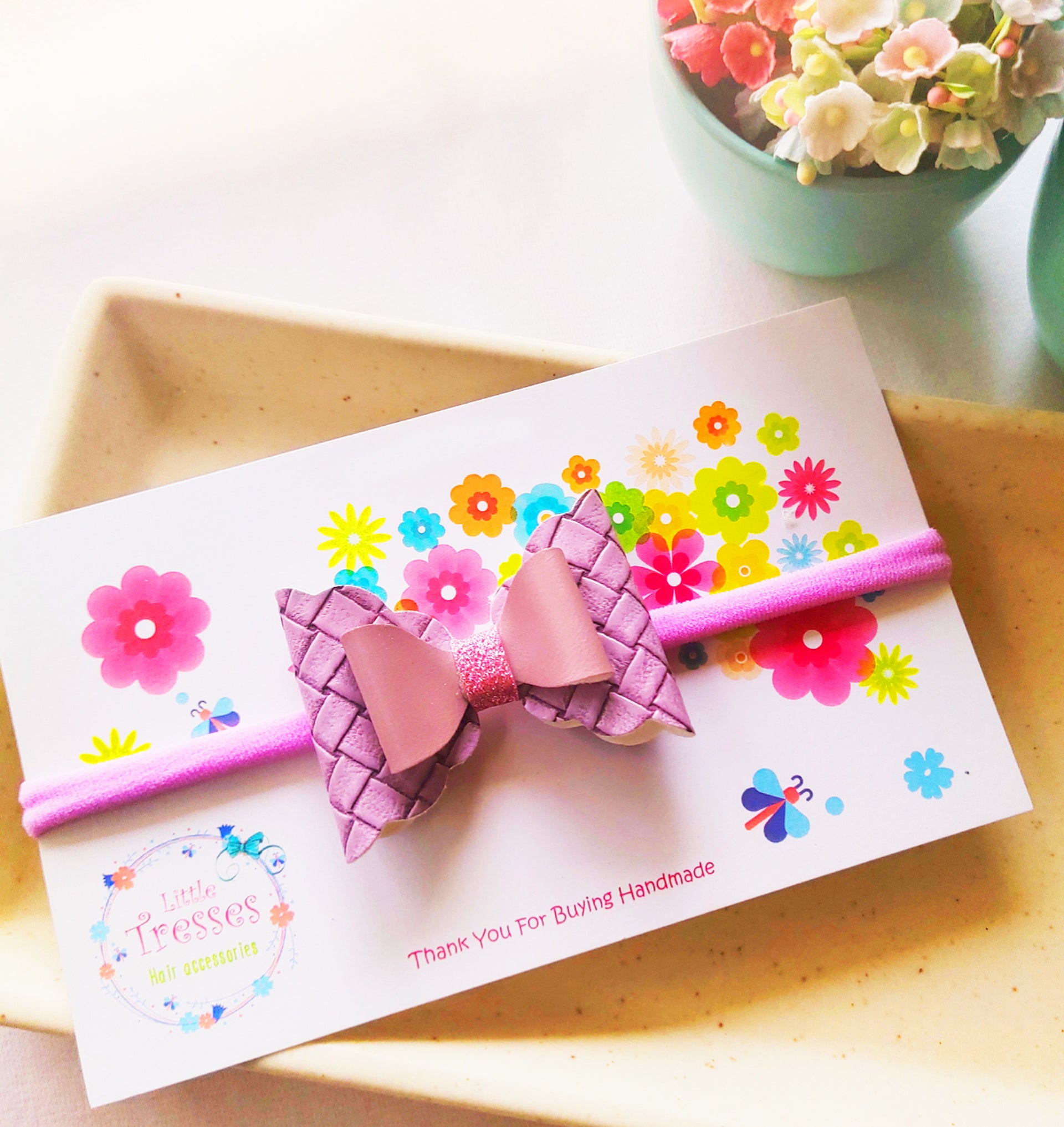 Layered Diamond Box Headband - Purple