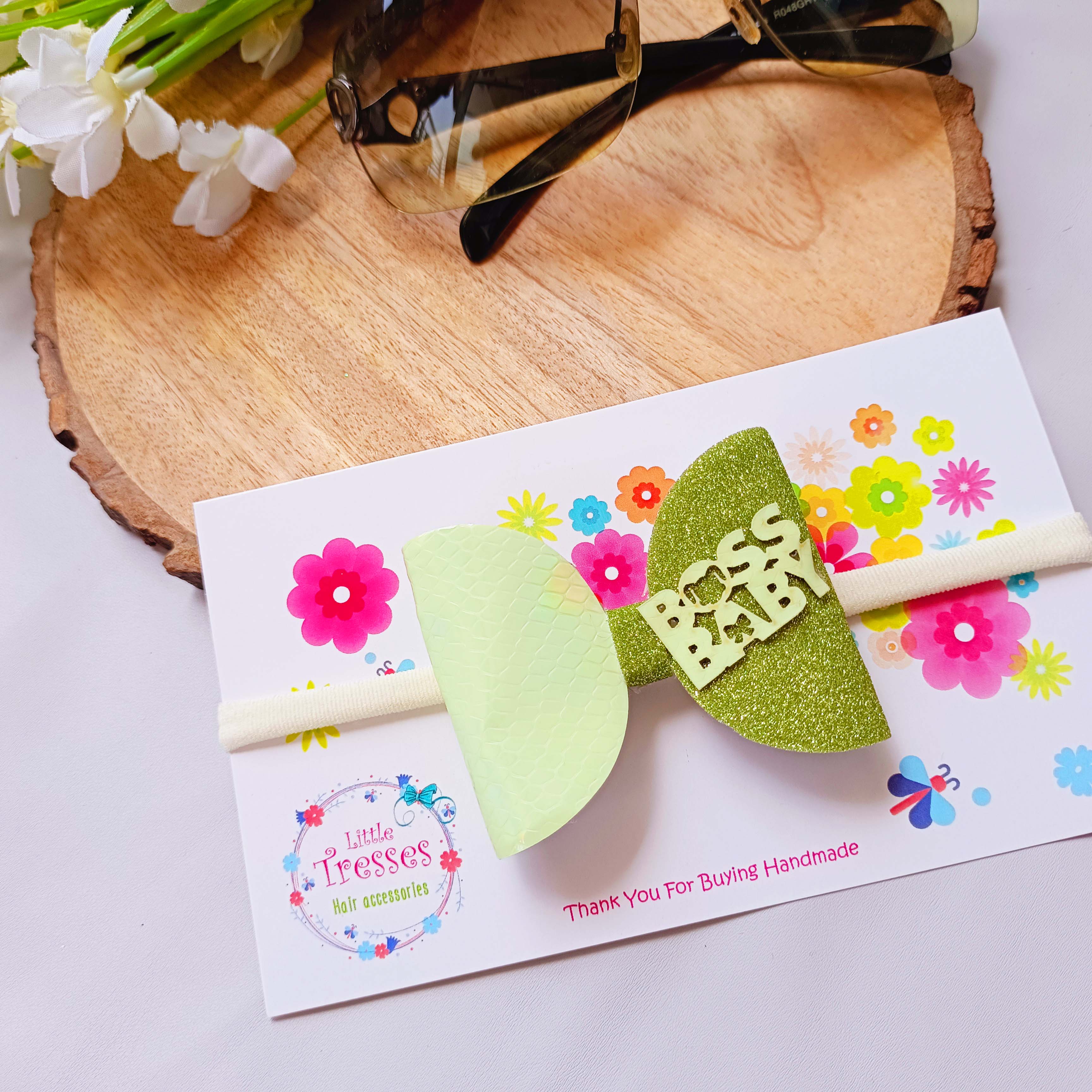 Boss Baby Soft Headband - Parrot Green