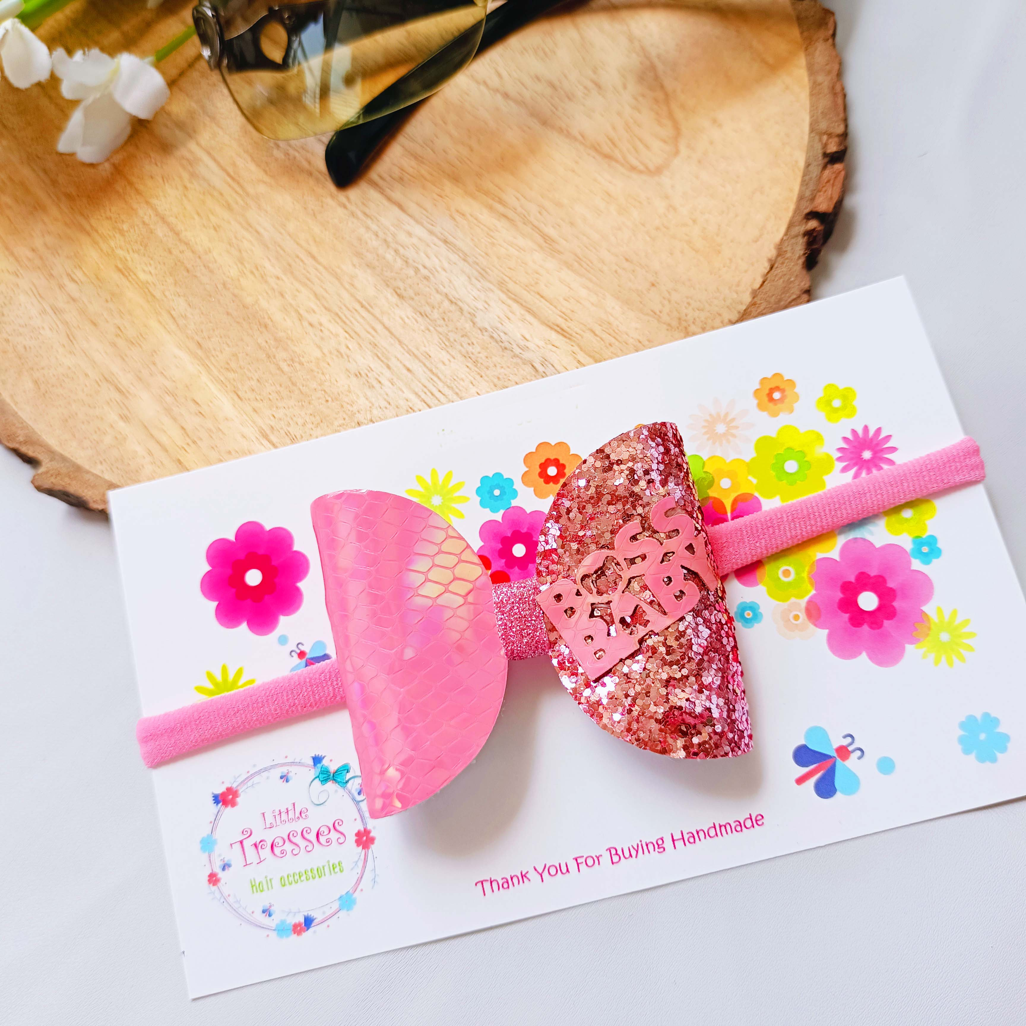 Boss Baby Soft Headband - Pink