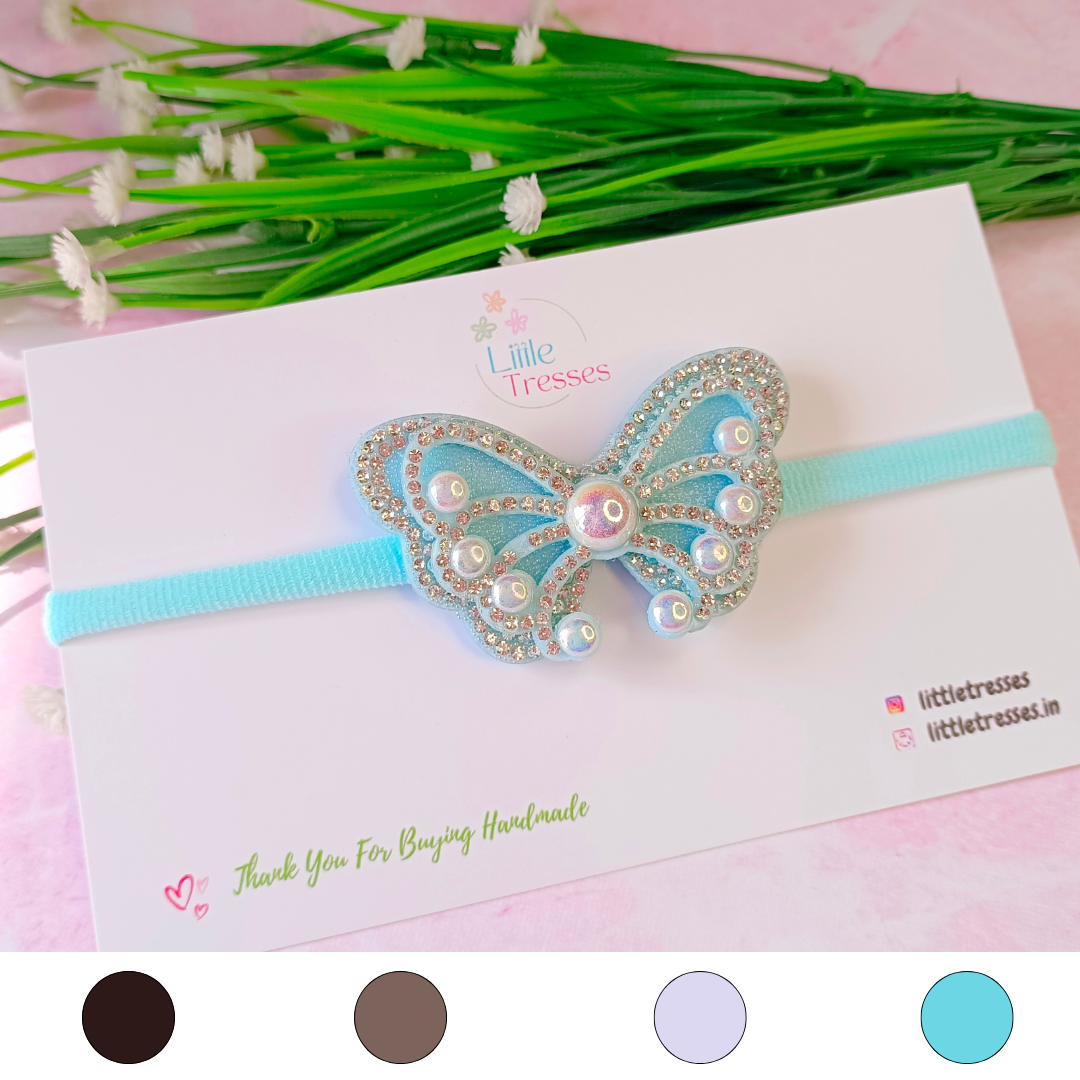Pearl Butterfly Soft Headband