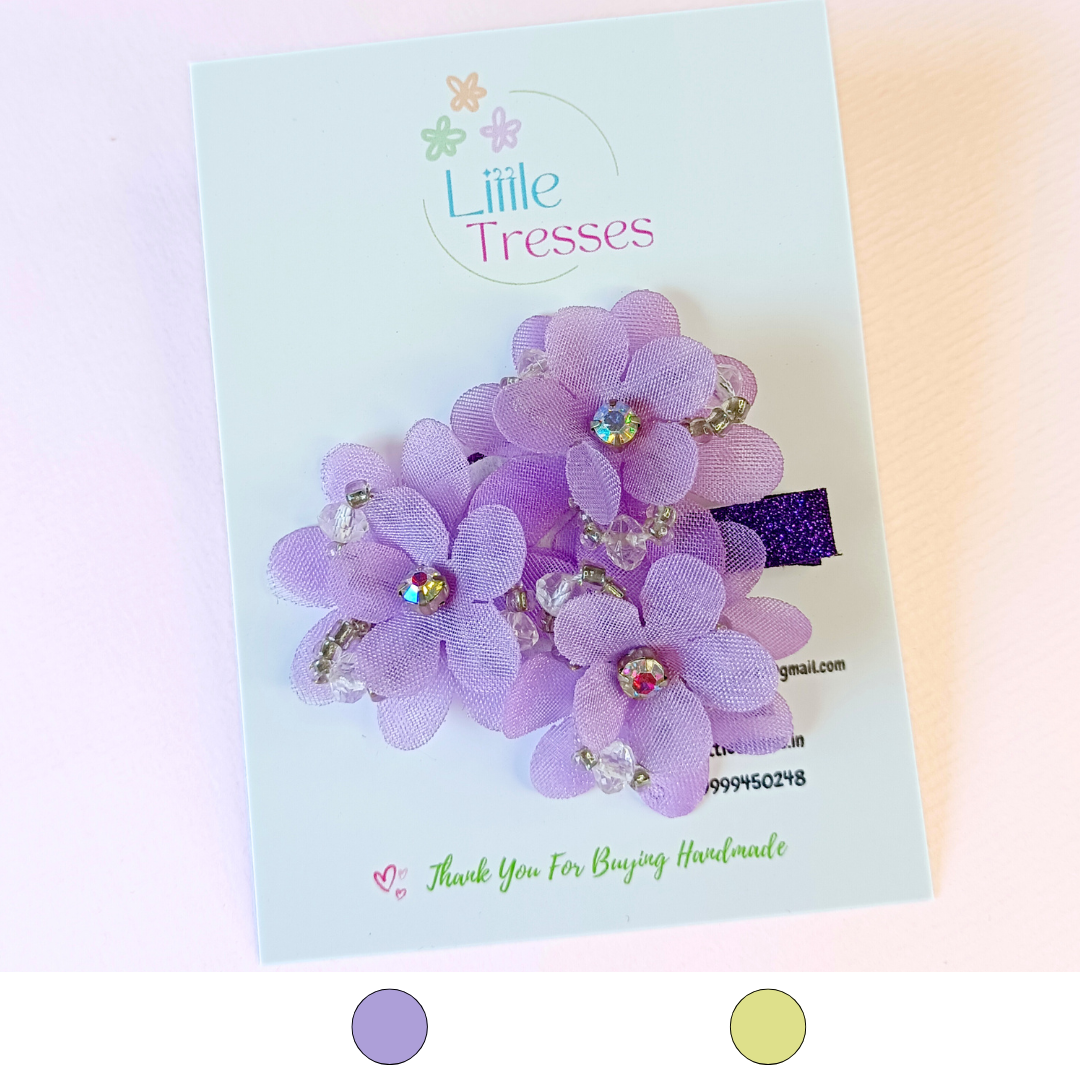 Triple Flower Alligator Clip