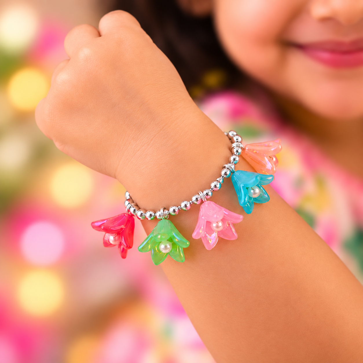 Navratri Multicolor Tulip Bracelet