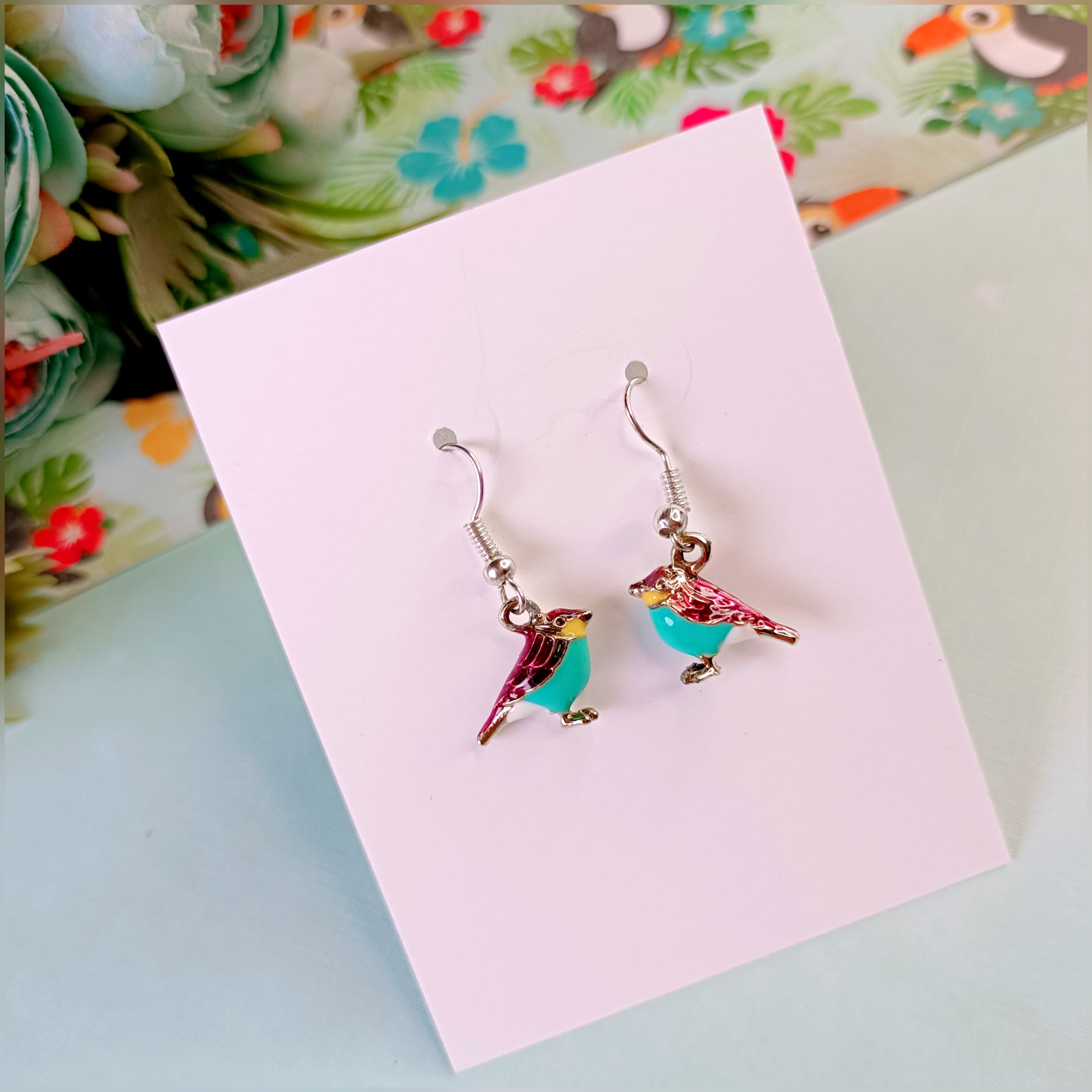 Blue Birdie Earrings
