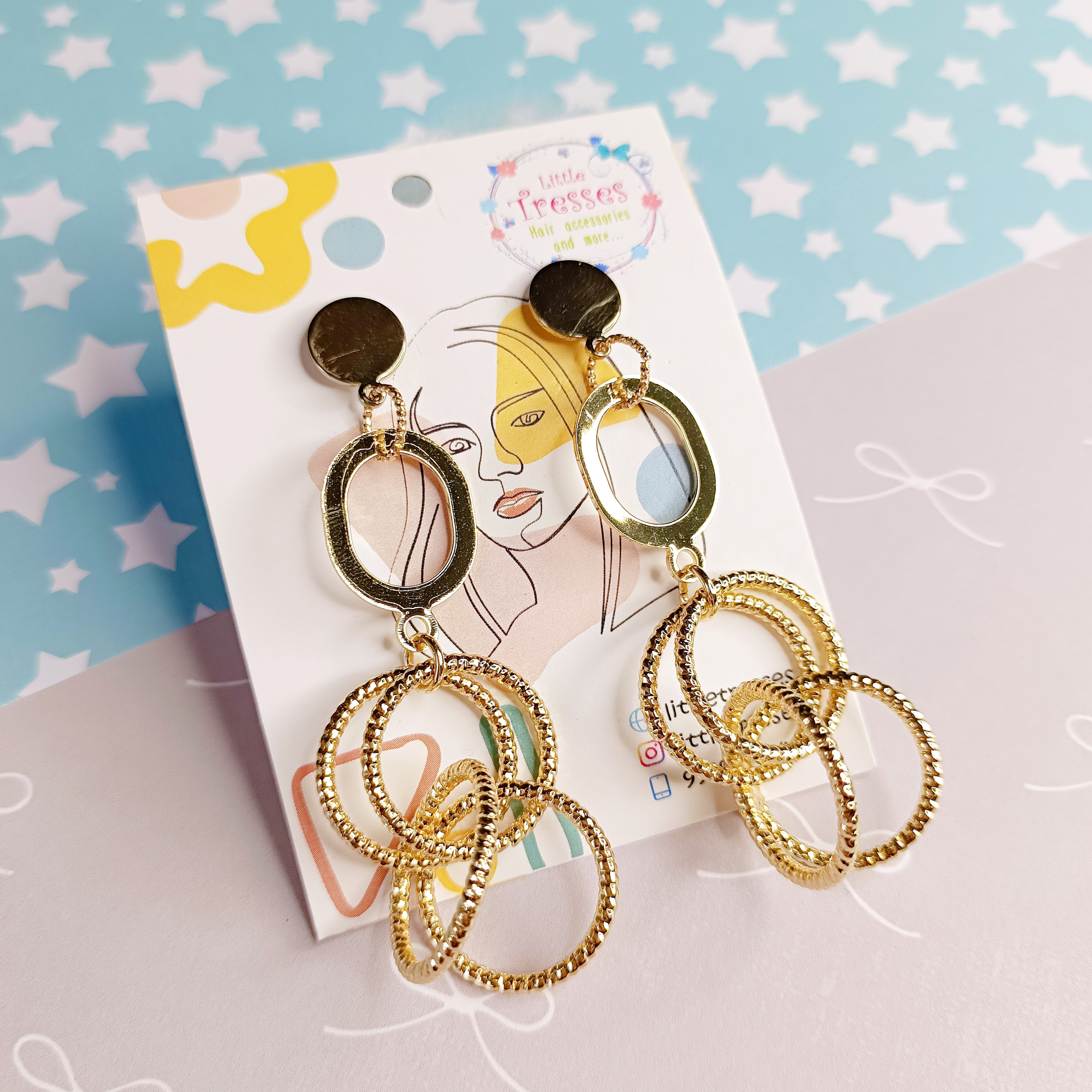 Interlock Circles Earring