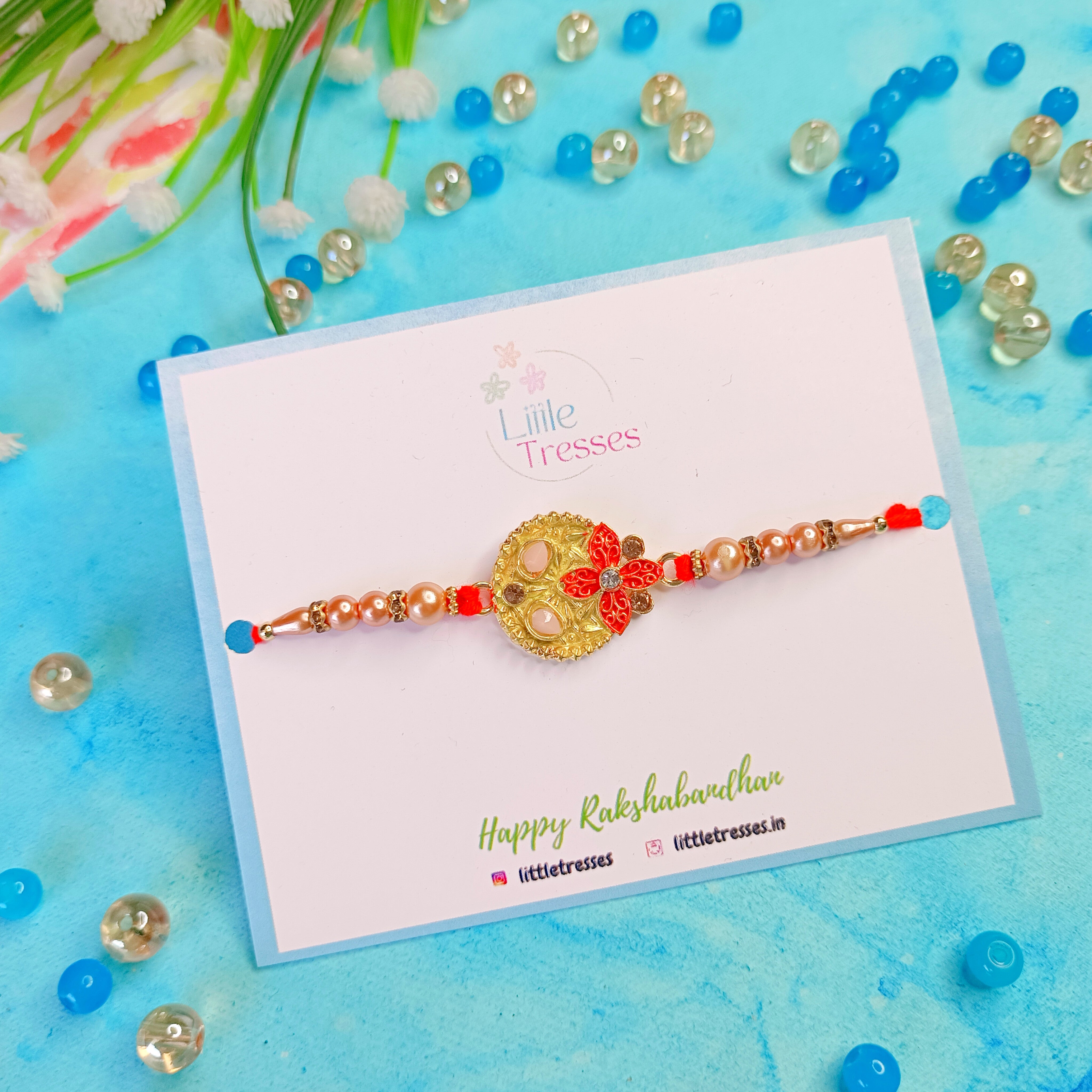 Designer Little Flowers Rakhi